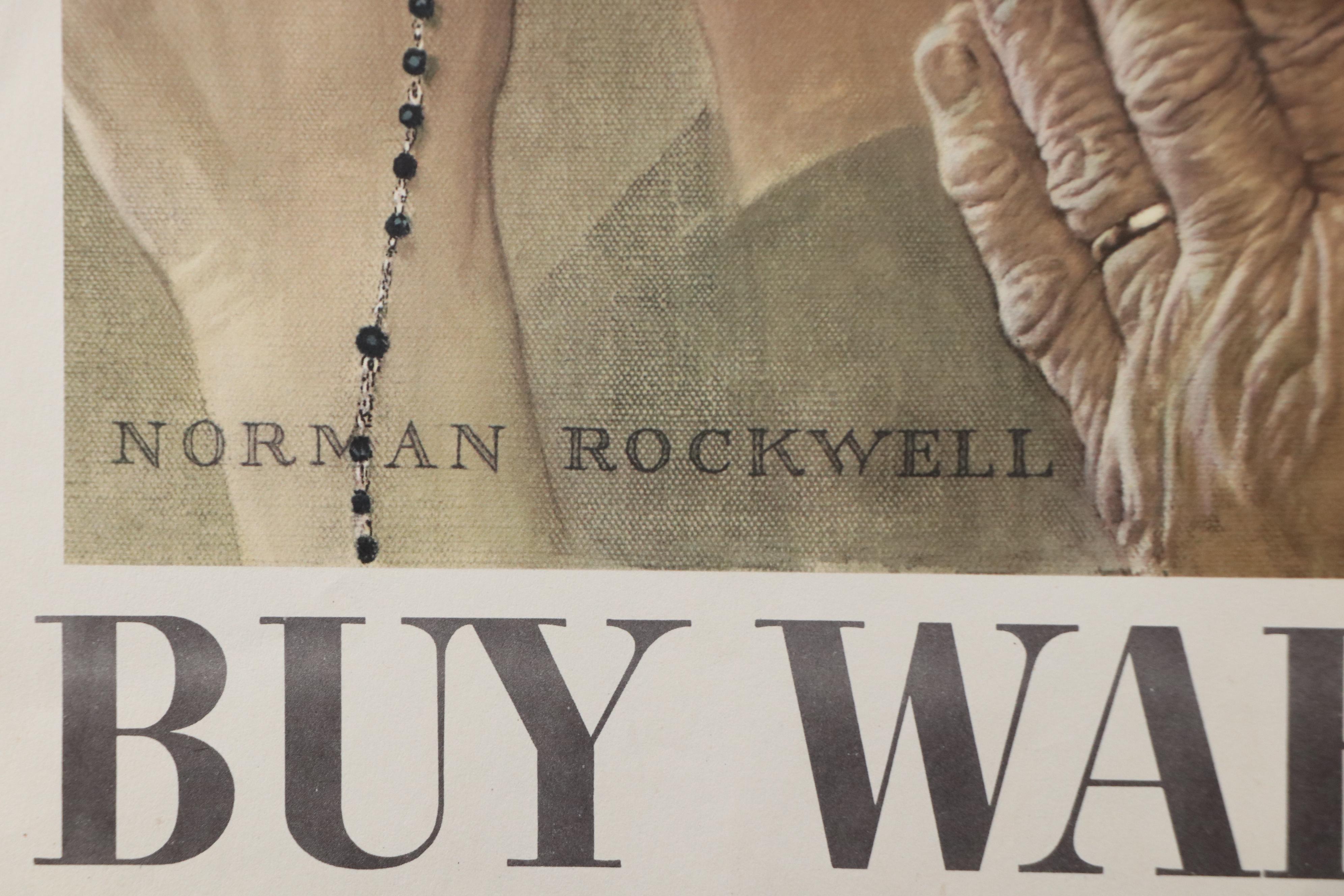 Office of War Information Offset Lithograph After Norman Rockwell, 1943