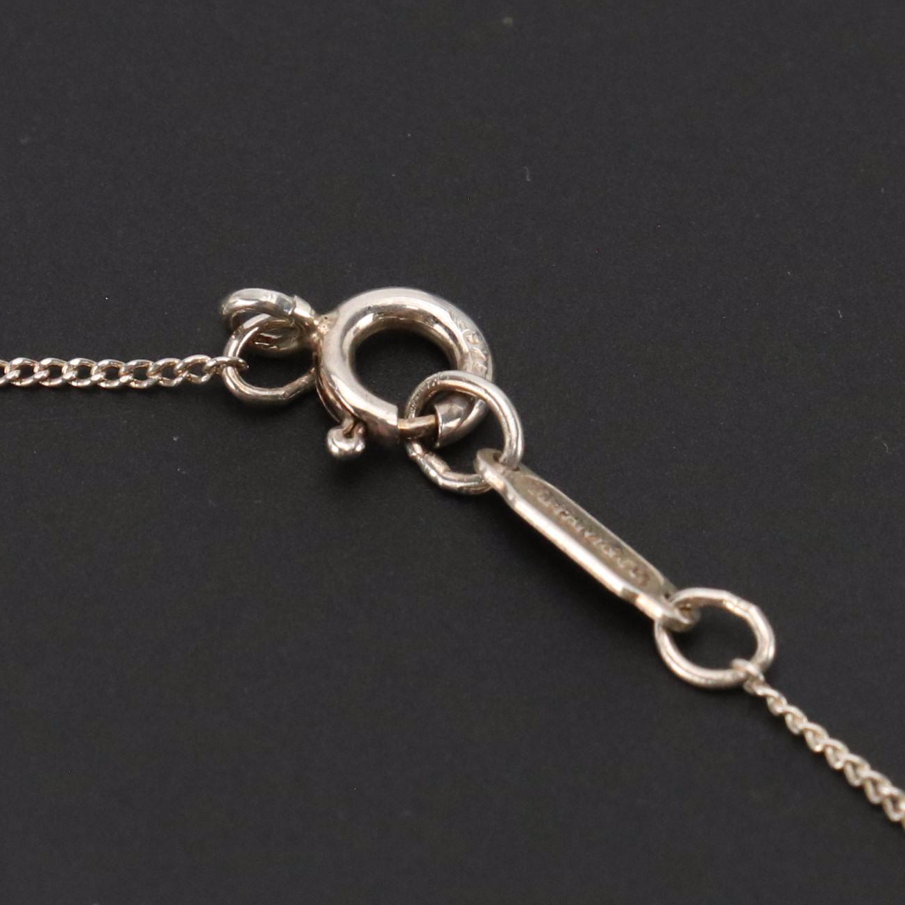 Tiffany & Co. Sterling Ribbon Bow Necklace