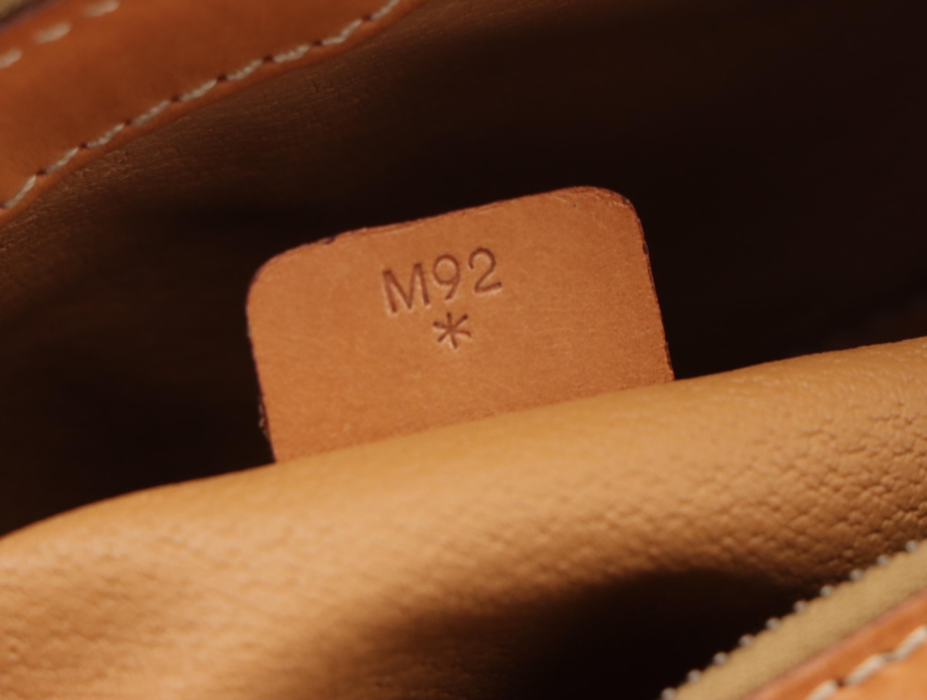 Celine Vintage Shoulder Satchel in Macadam Coated Canvas and Leather Trim