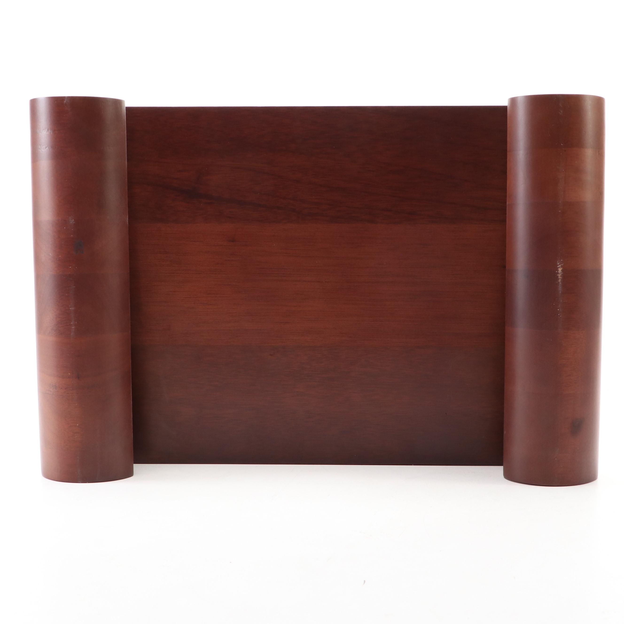 Patrick O'Rear Carved Wood Open Mouth Pintail Duck Decoy with Stand, 1982