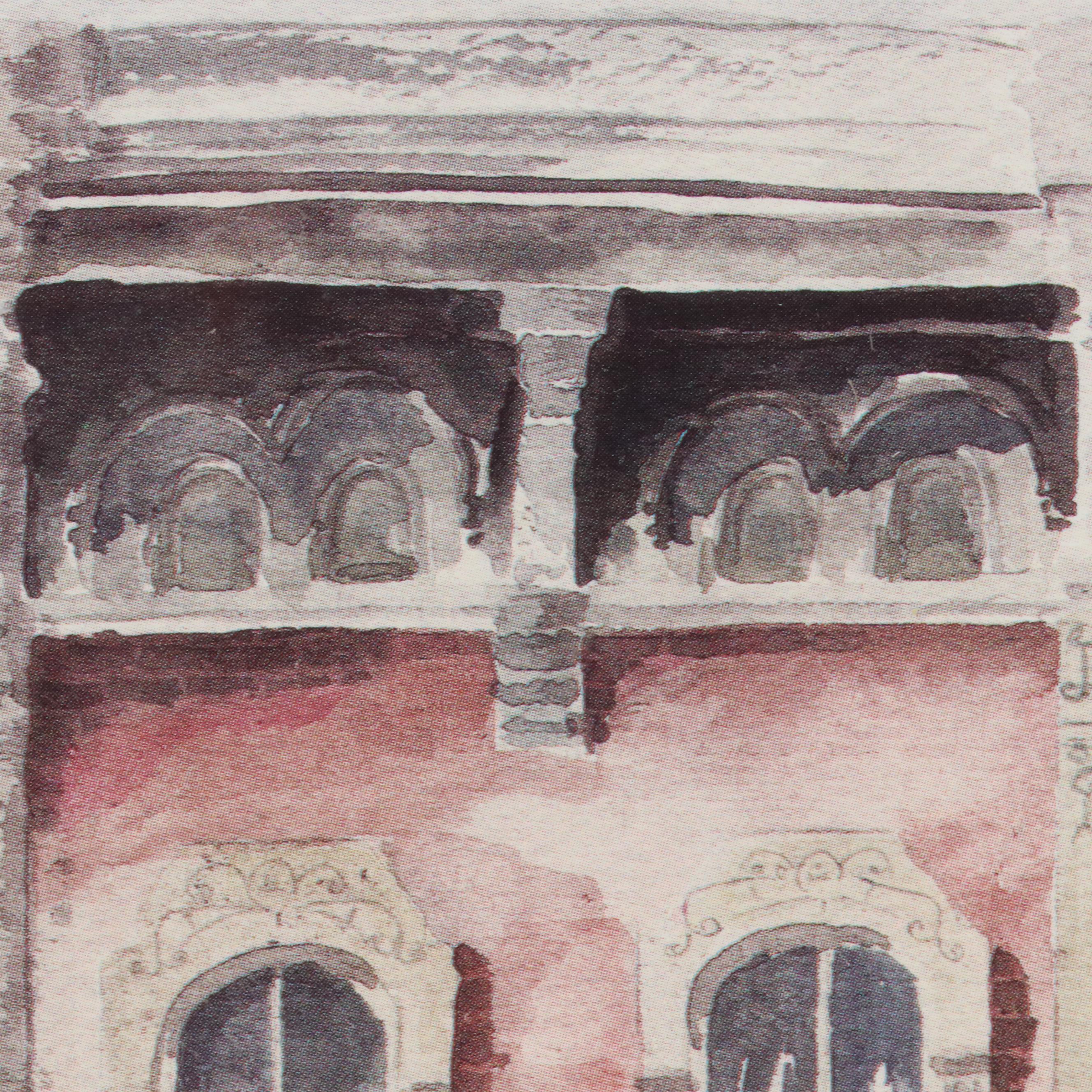 Mary Ann Bucci Offset Lithograph "The Nut Shop, Zanesville, Ohio"