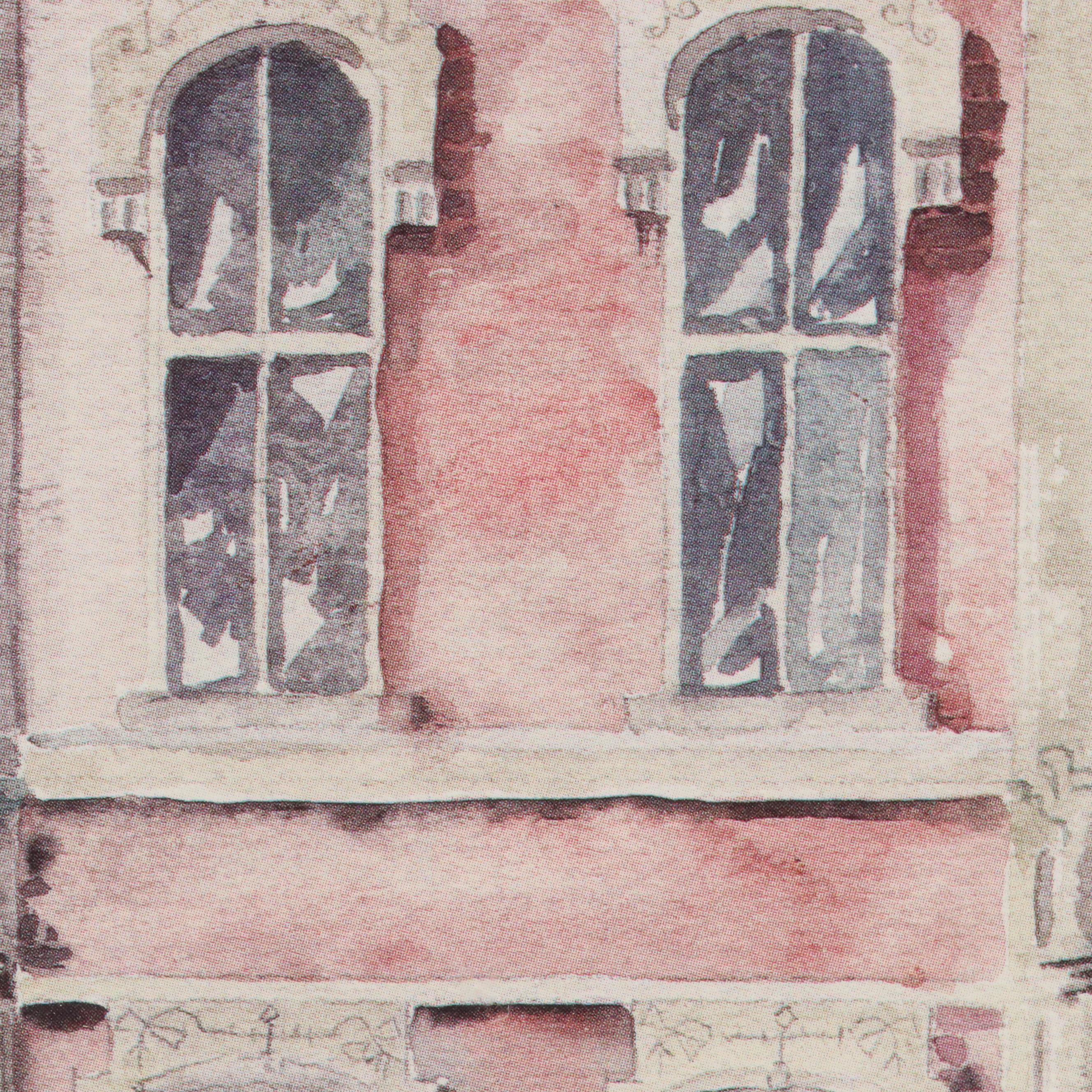 Mary Ann Bucci Offset Lithograph "The Nut Shop, Zanesville, Ohio"