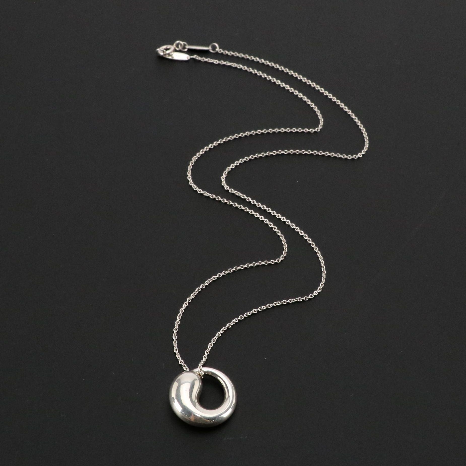 Elsa Peretti for Tiffany & Co. Sterling Eternal Circle Pendant Necklace