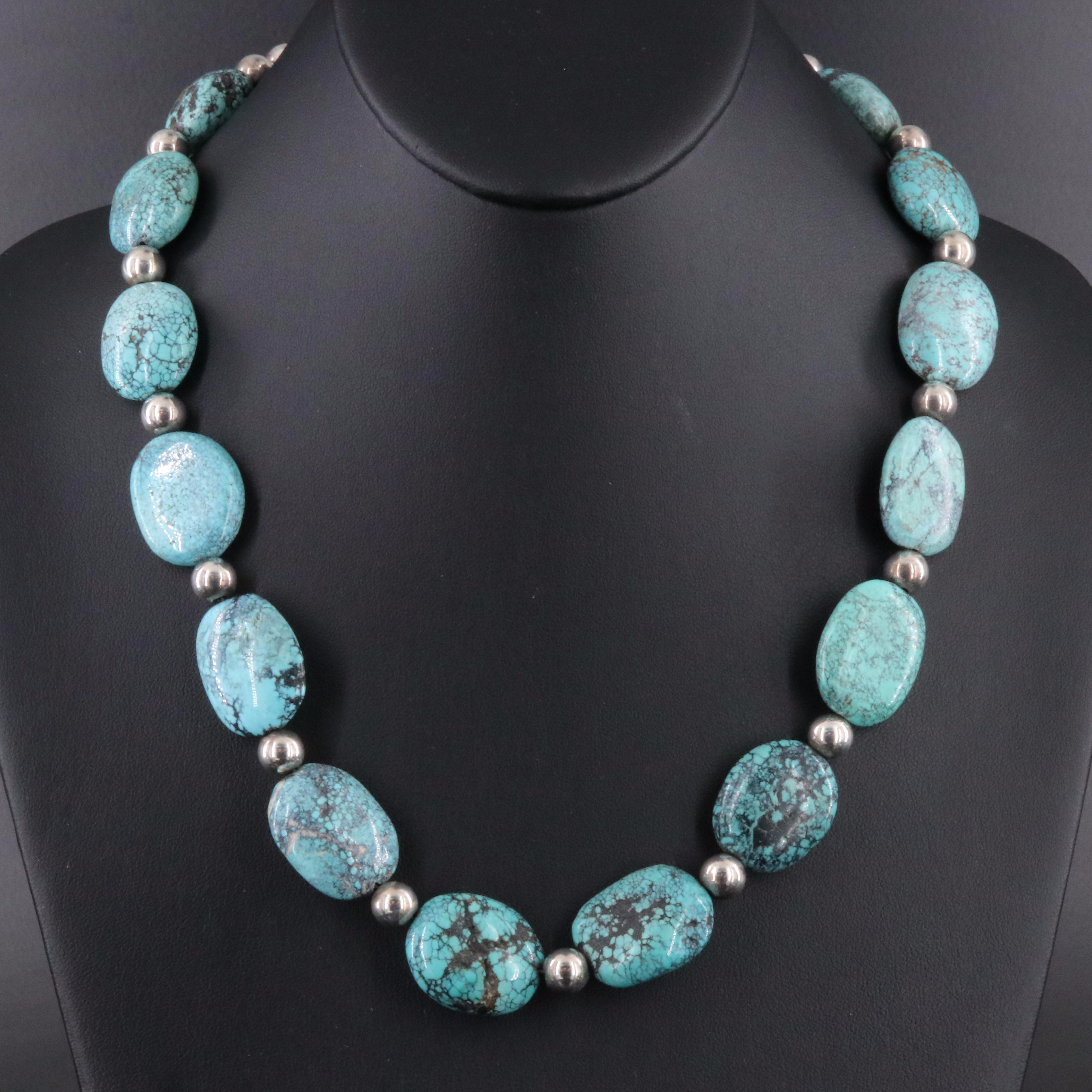Sterling Turquoise Necklace