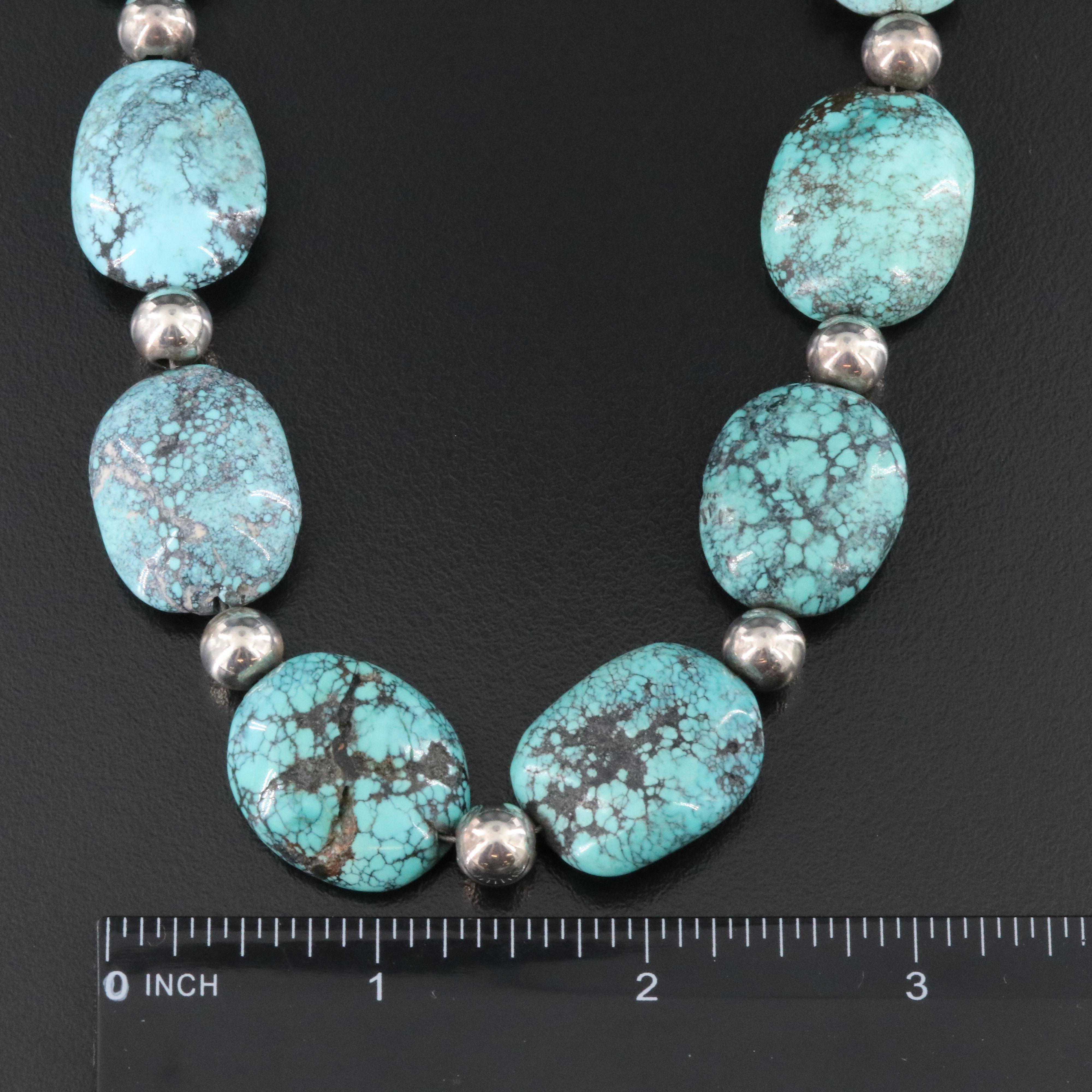 Sterling Turquoise Necklace