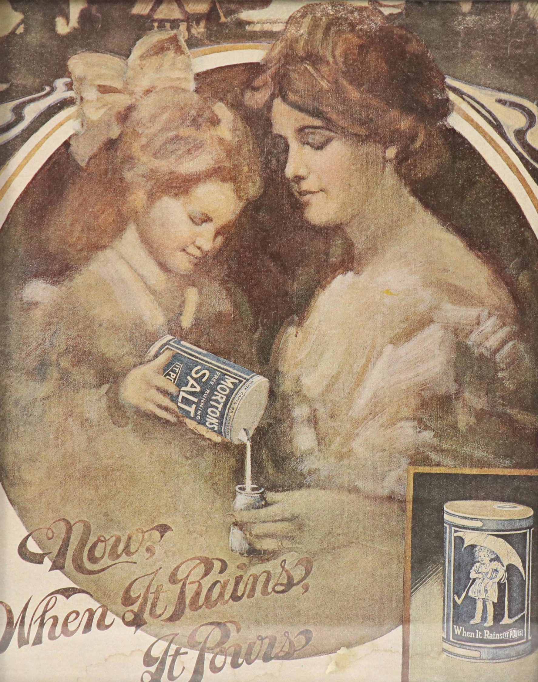 Offset Lithograph After 1960s Morton Salt Advertisement, Late 20th Century