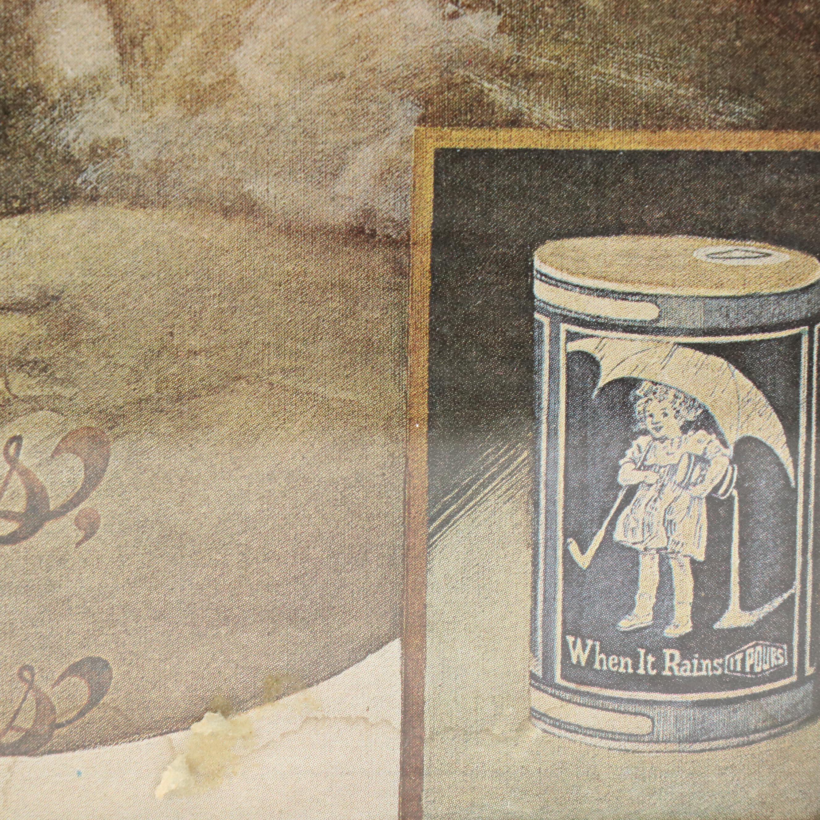 Offset Lithograph After 1960s Morton Salt Advertisement, Late 20th Century