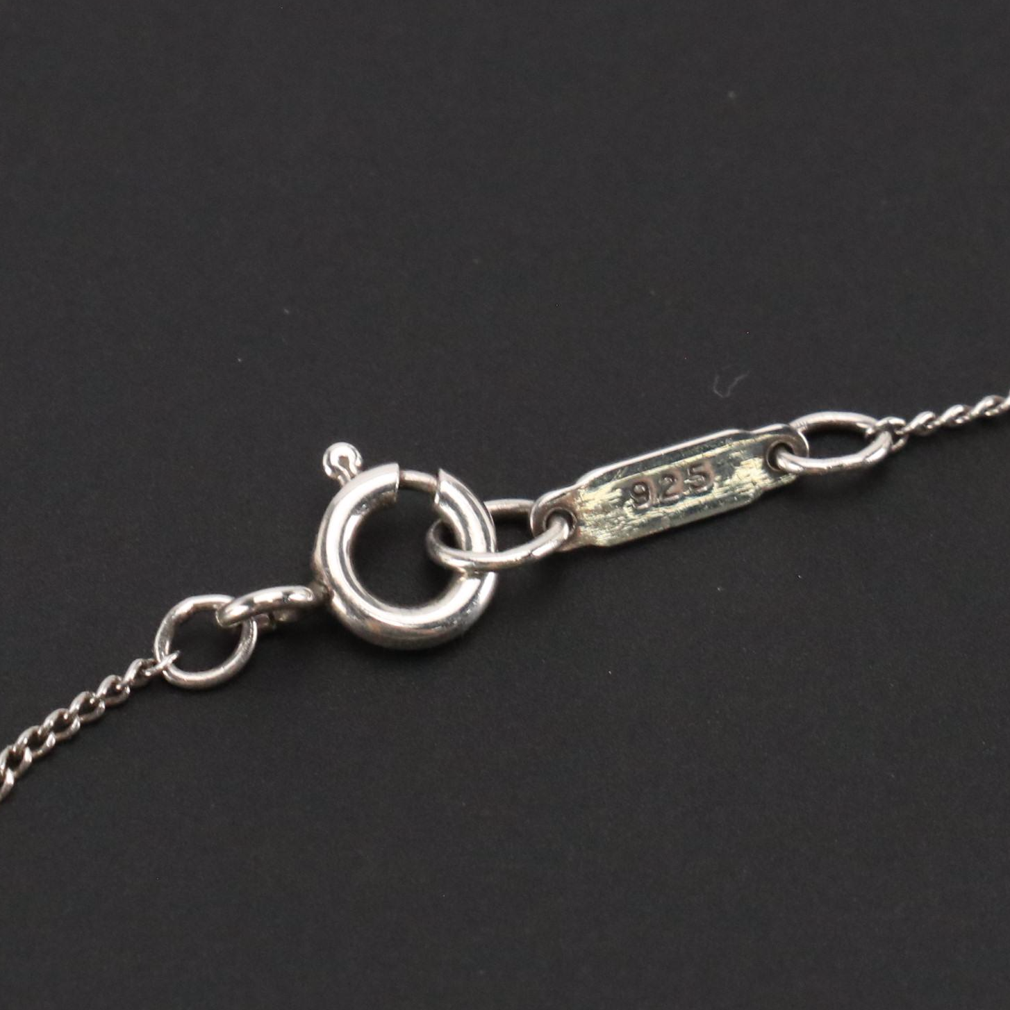 Tiffany & Co. Sterling Ribbon Bow Necklace