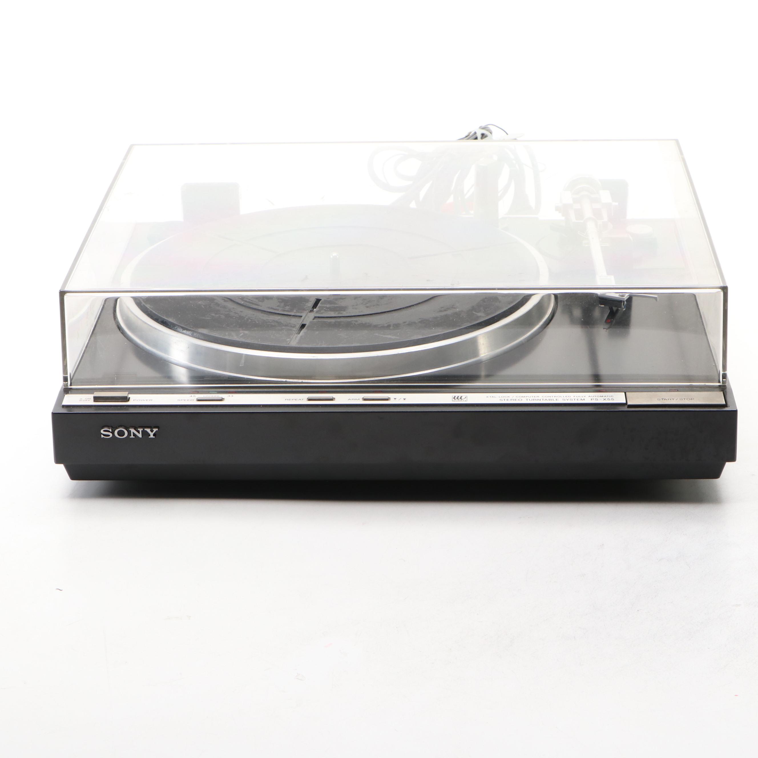 Sony PS-X55 Stereo Turntable System, 1980s