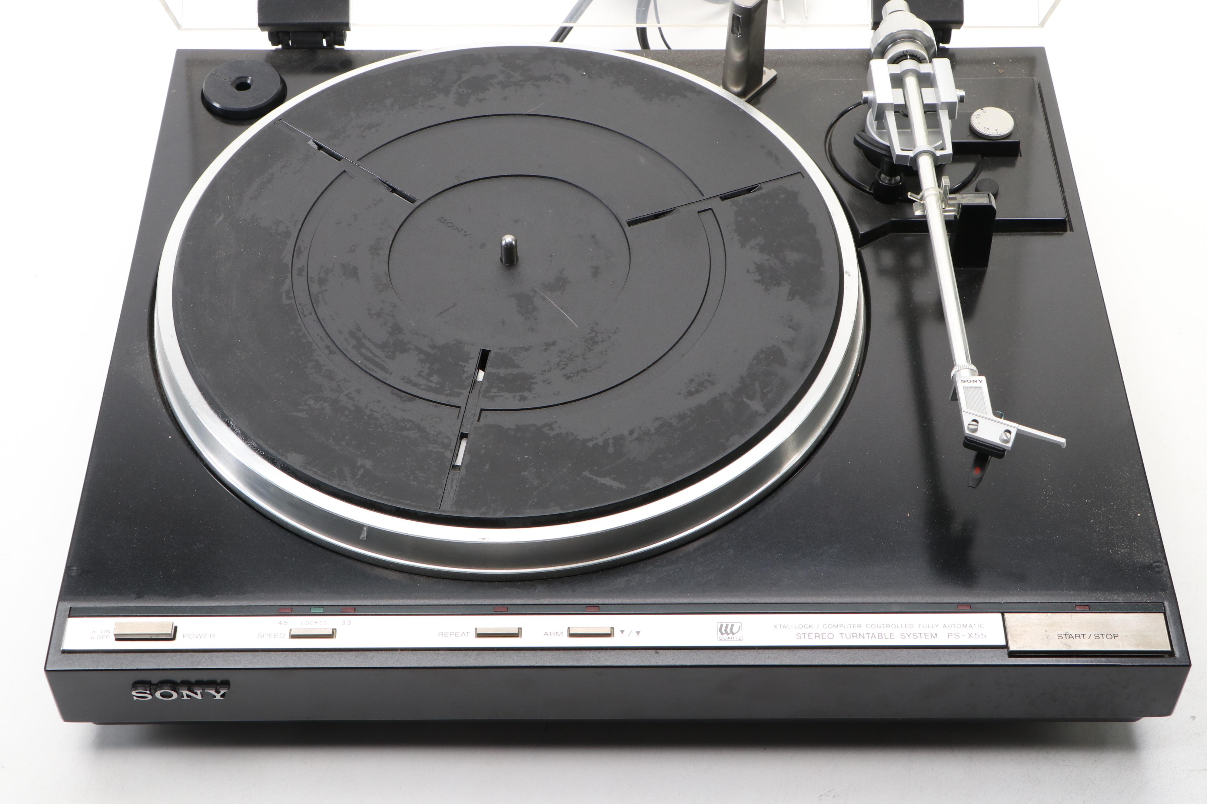 Sony PS-X55 Stereo Turntable System, 1980s