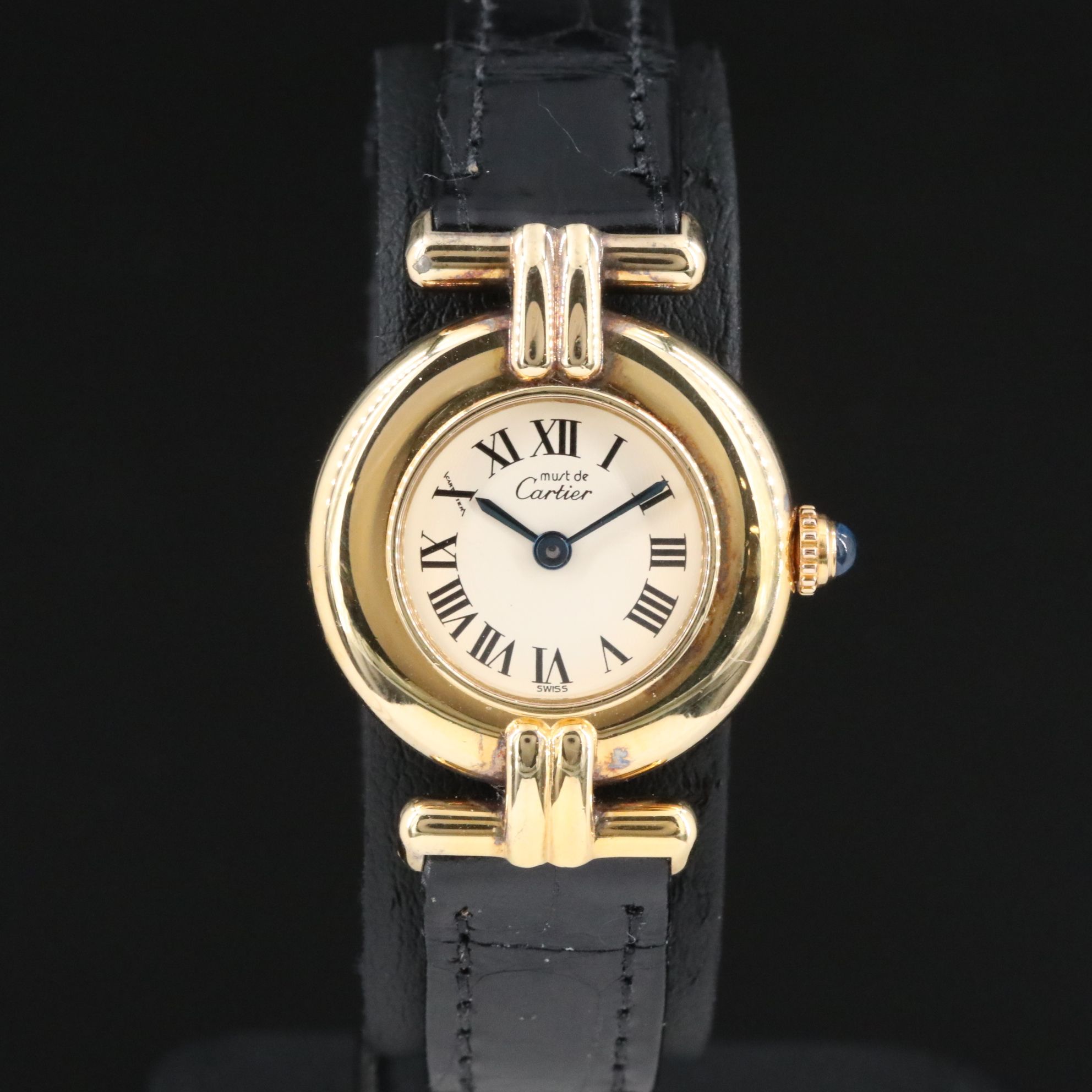 Cartier Vermeil Must de Cartier Argent 925 Quartz Model 590002 Watch