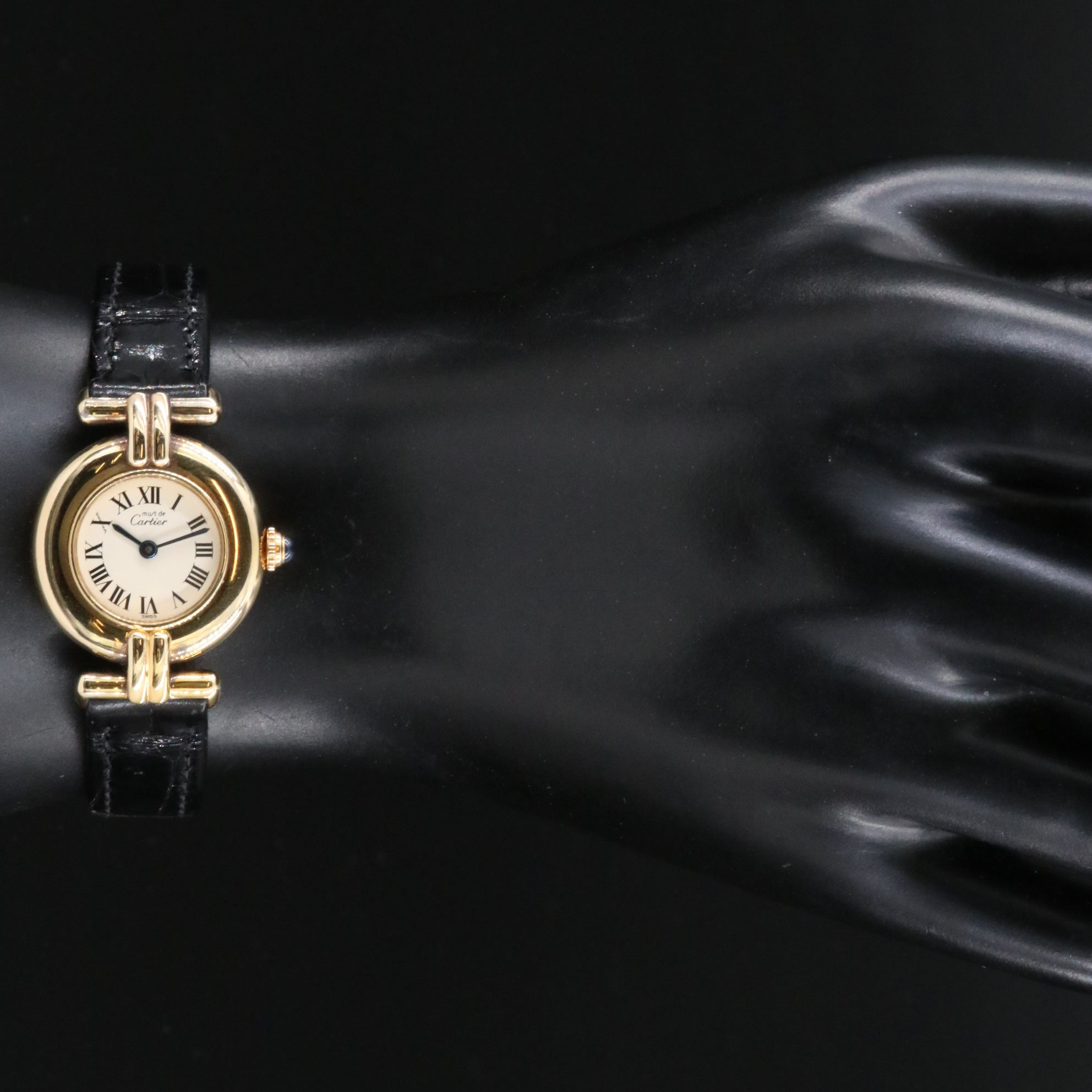 Cartier Vermeil Must de Cartier Argent 925 Quartz Model 590002 Watch