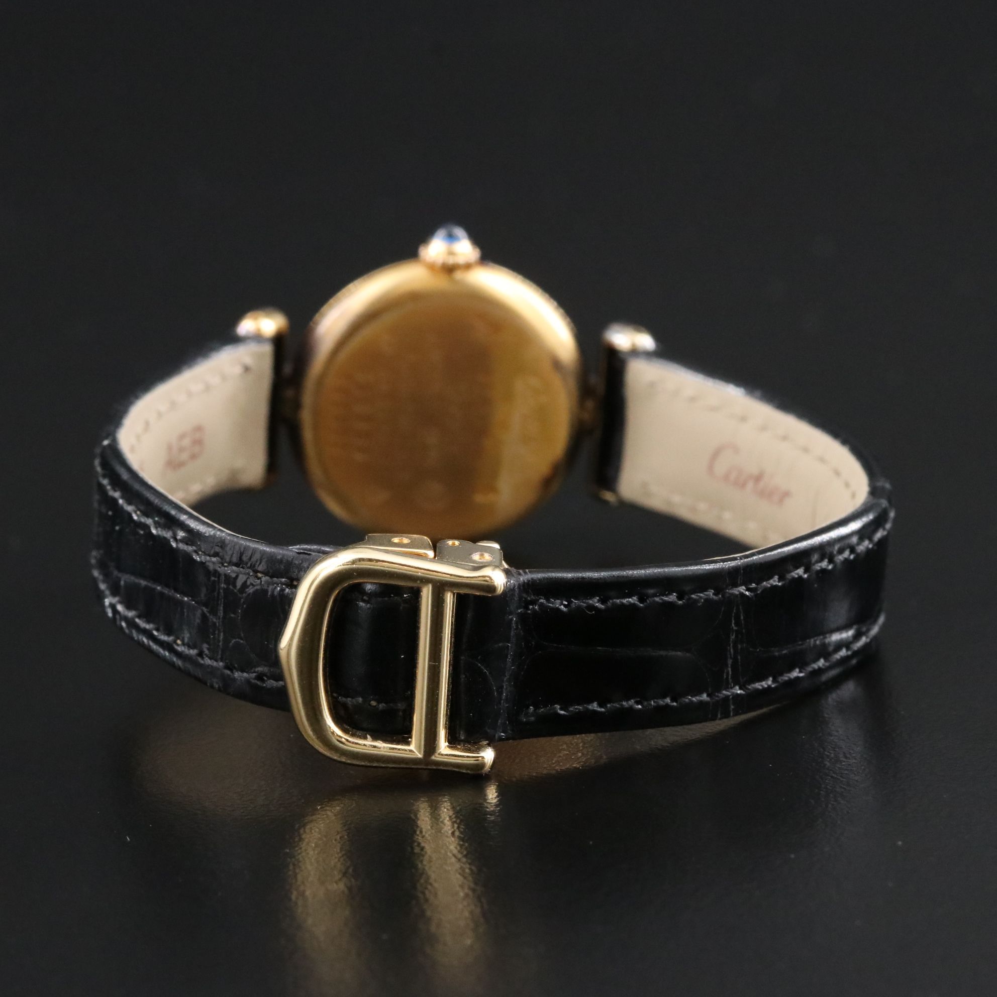 Cartier Vermeil Must de Cartier Argent 925 Quartz Model 590002 Watch