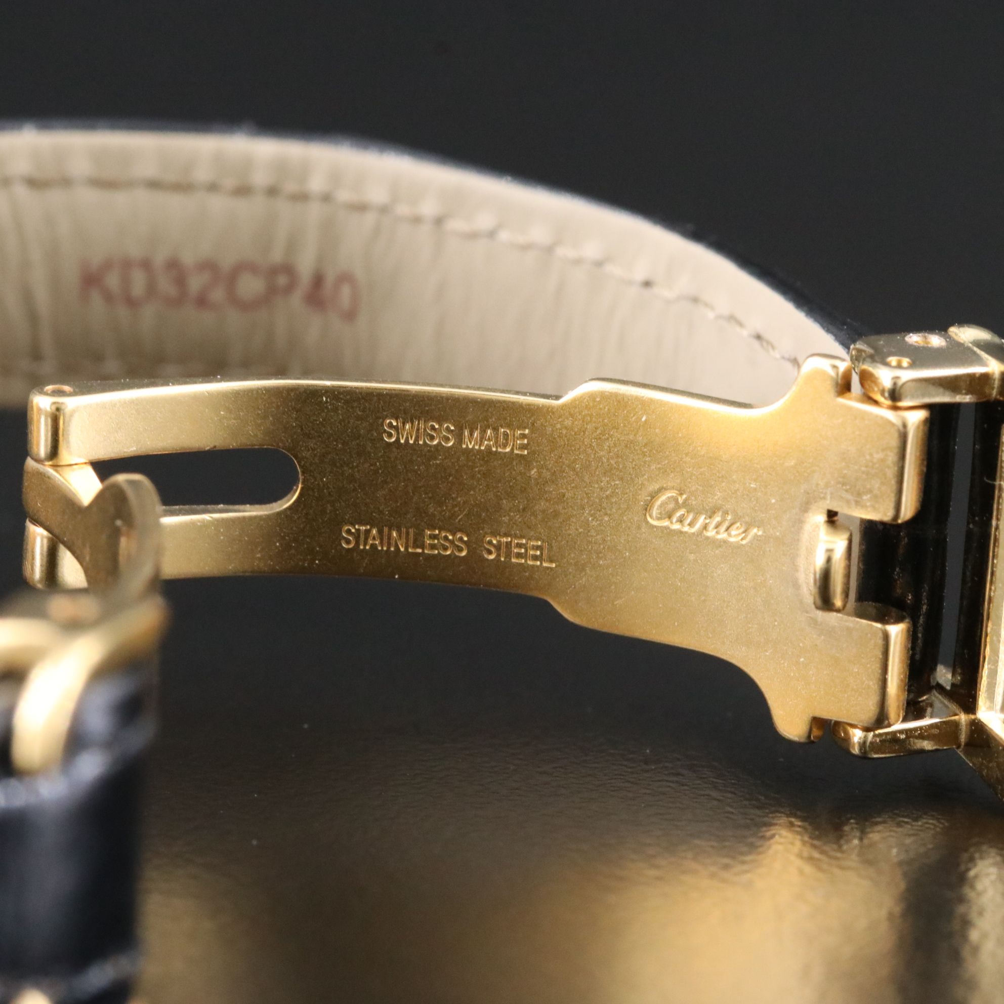 Cartier Vermeil Must de Cartier Argent 925 Quartz Model 590002 Watch