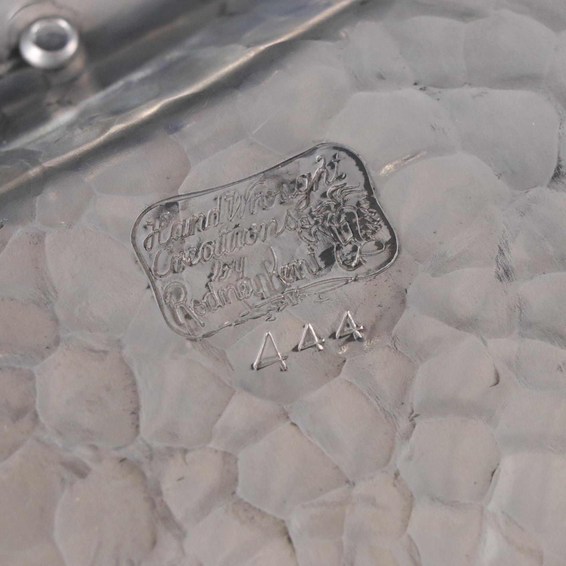 Pair of Westmoreland Weighted Sterling Candleholders with Other Tableware