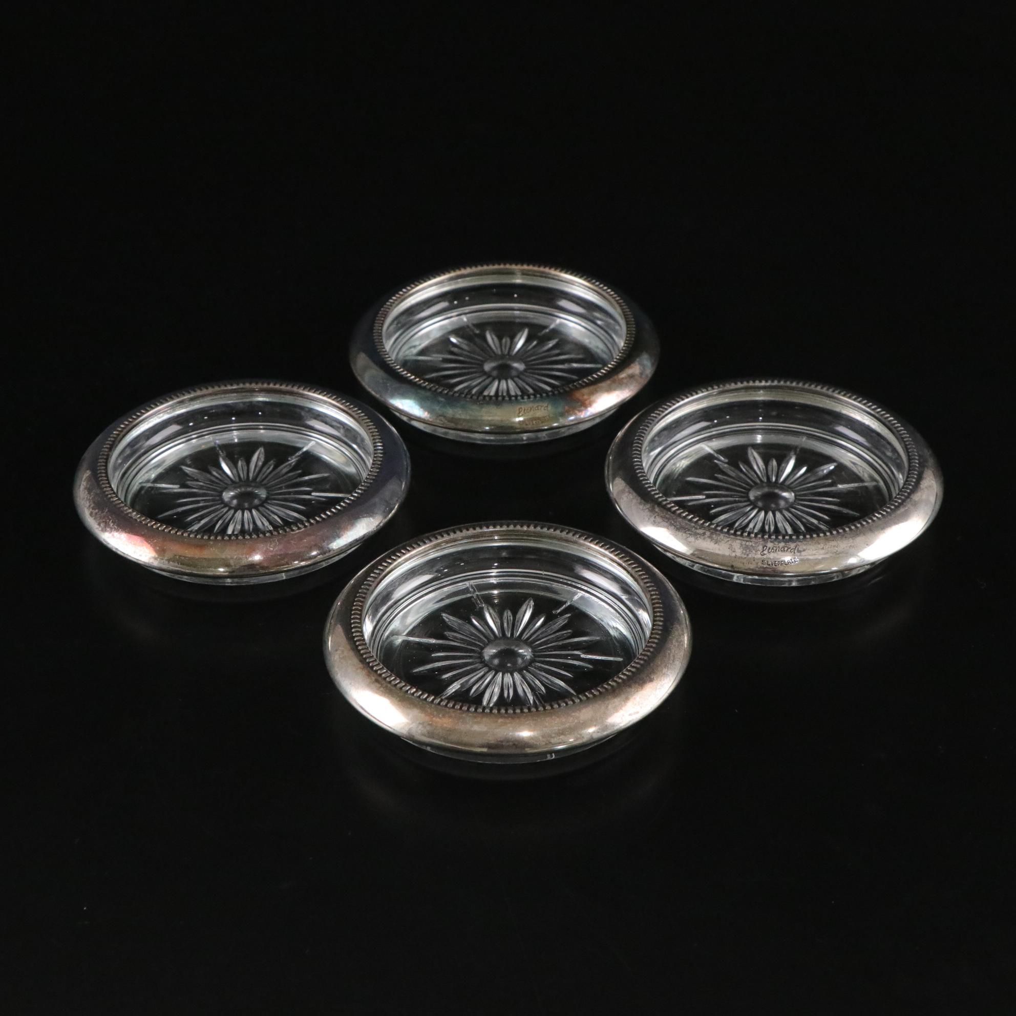 Pair of Westmoreland Weighted Sterling Candleholders with Other Tableware