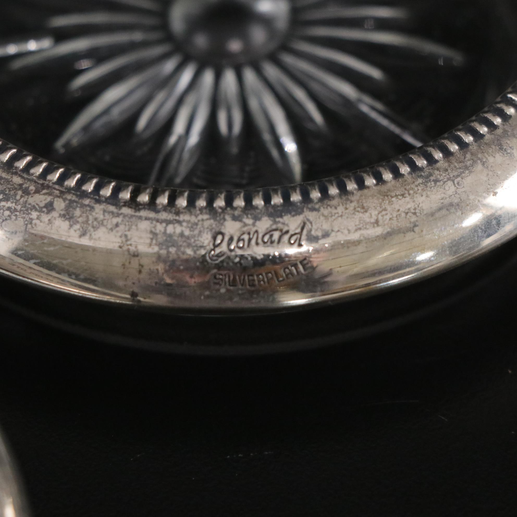 Pair of Westmoreland Weighted Sterling Candleholders with Other Tableware