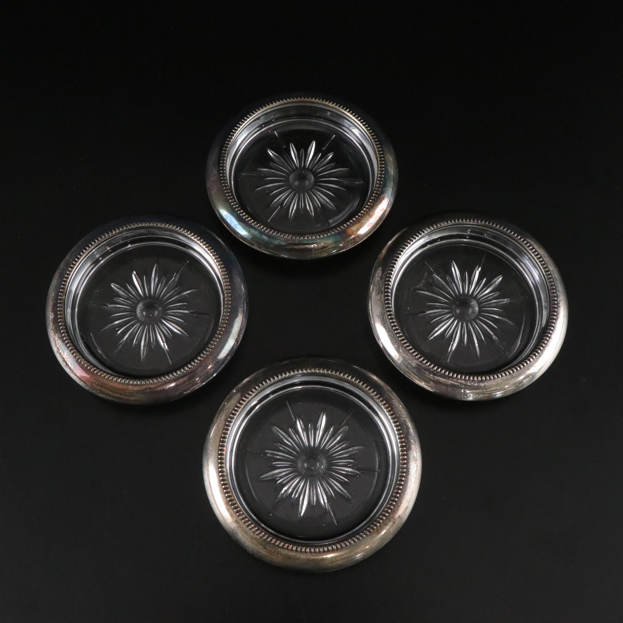 Pair of Westmoreland Weighted Sterling Candleholders with Other Tableware