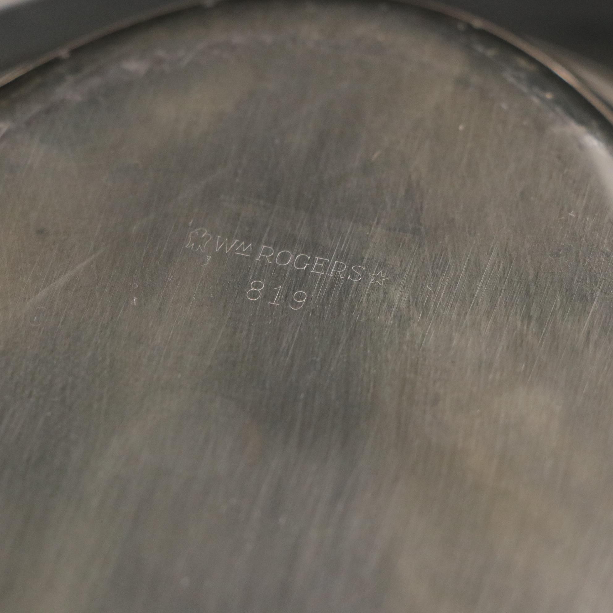 Pair of Westmoreland Weighted Sterling Candleholders with Other Tableware