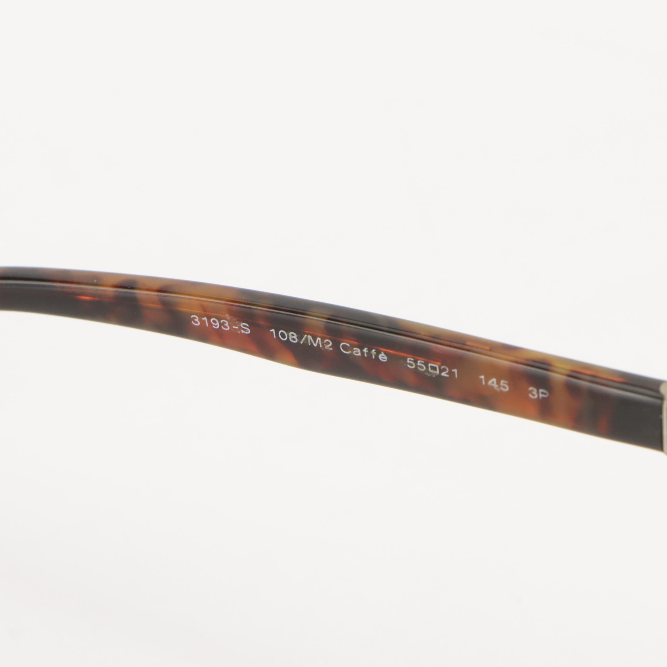 Persol 3193-S 108/M2 Square Caffè Havana Polarized Sunglasses