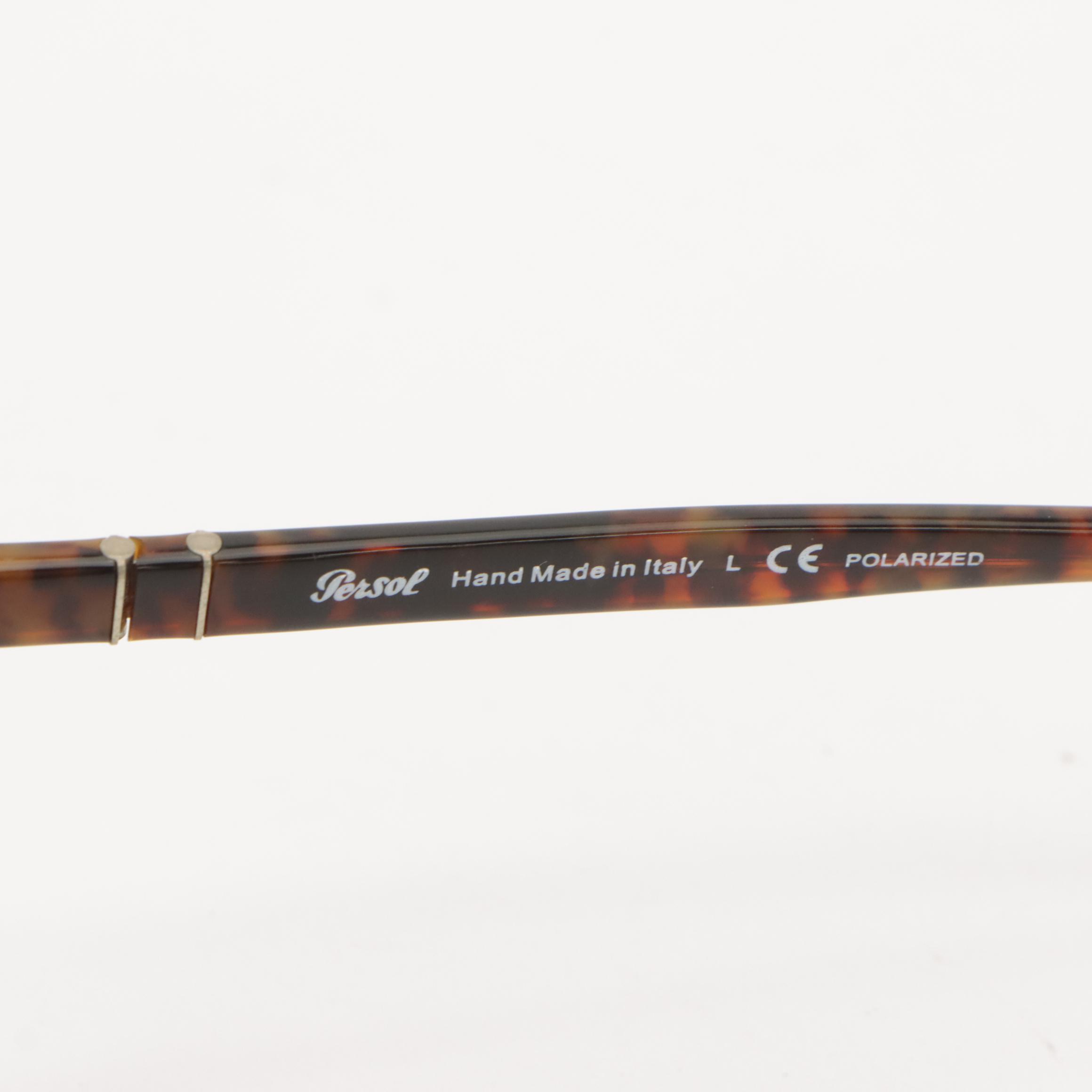 Persol 3193-S 108/M2 Square Caffè Havana Polarized Sunglasses