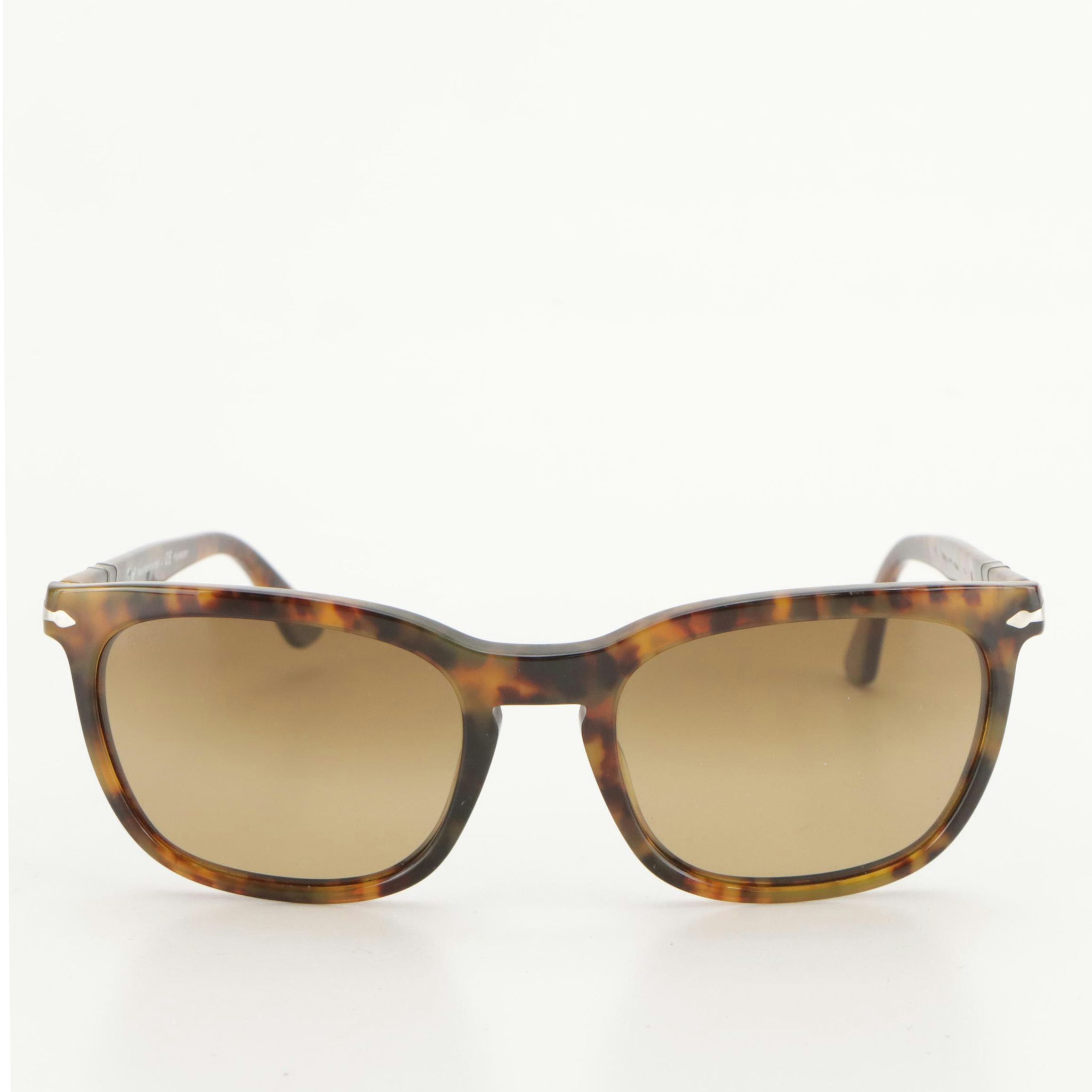 Persol 3193-S 108/M2 Square Caffè Havana Polarized Sunglasses