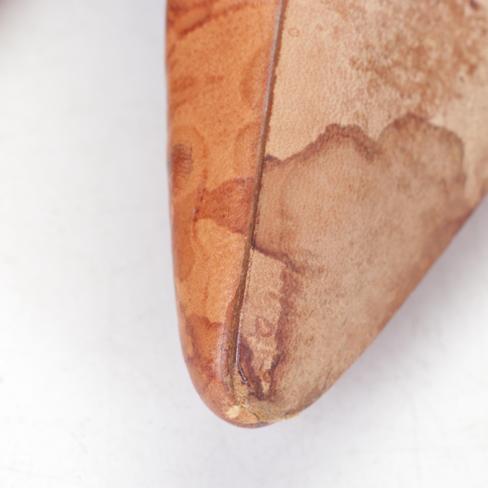 Manolo Blahnik Leather Mules with Floral Embossed Print and Buckles