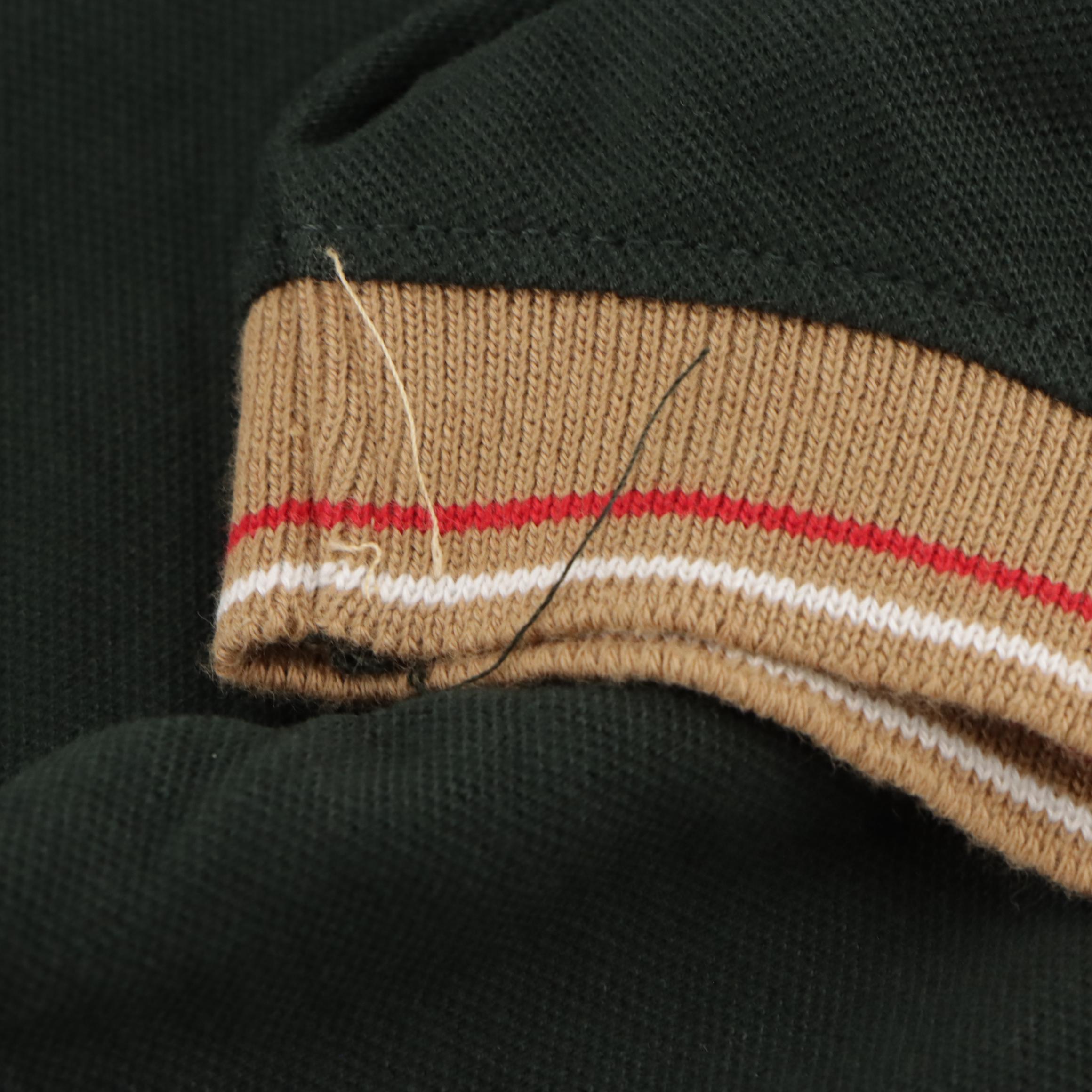 Burberry Forest Green Cotton Stretch Polo Shirt