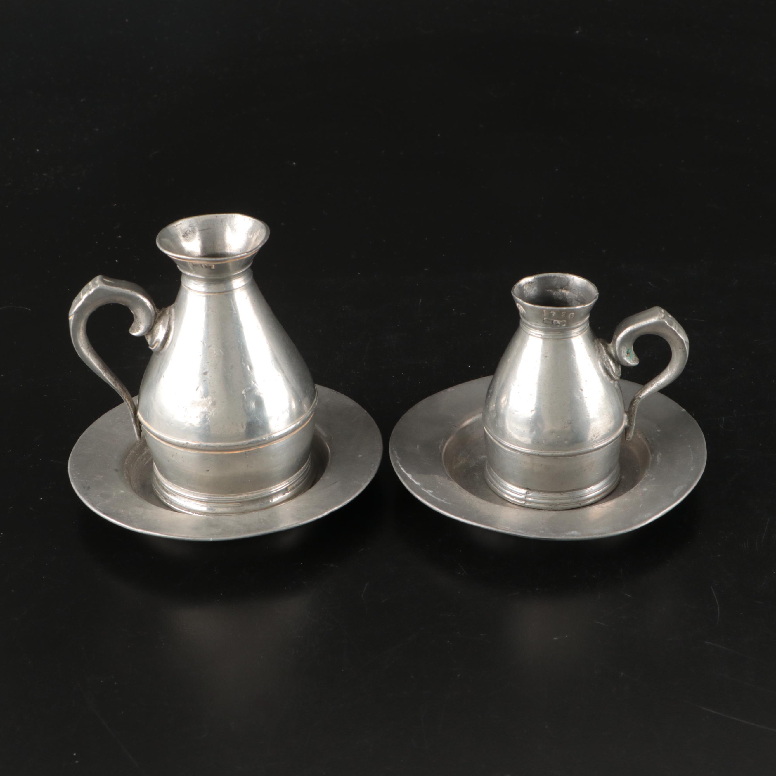 Joseph Austin & Sons Irish Pewter with Other Haystack Measures and Plates