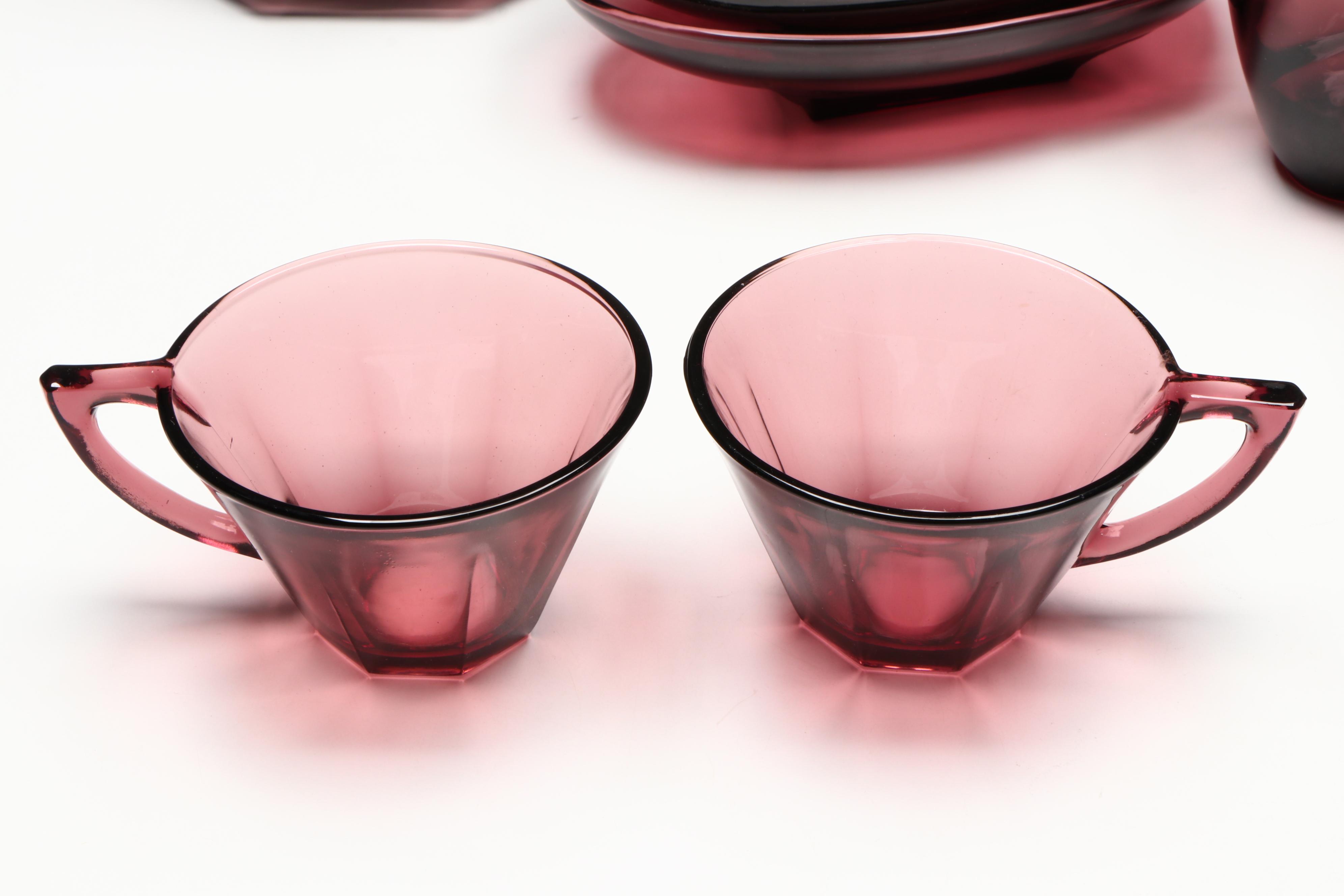 Vintage Hazel-Atlas "Moroccan Amethyst" Glass Dinnerware