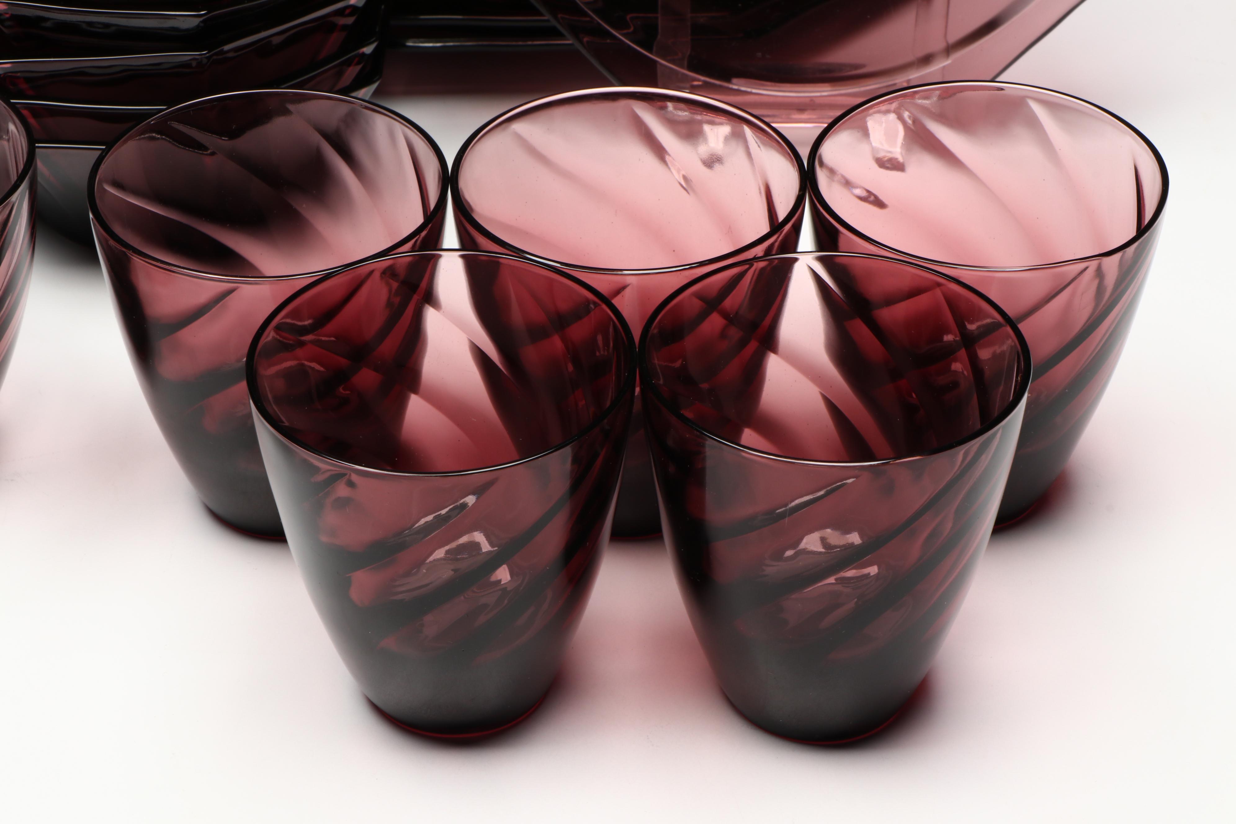 Vintage Hazel-Atlas "Moroccan Amethyst" Glass Dinnerware