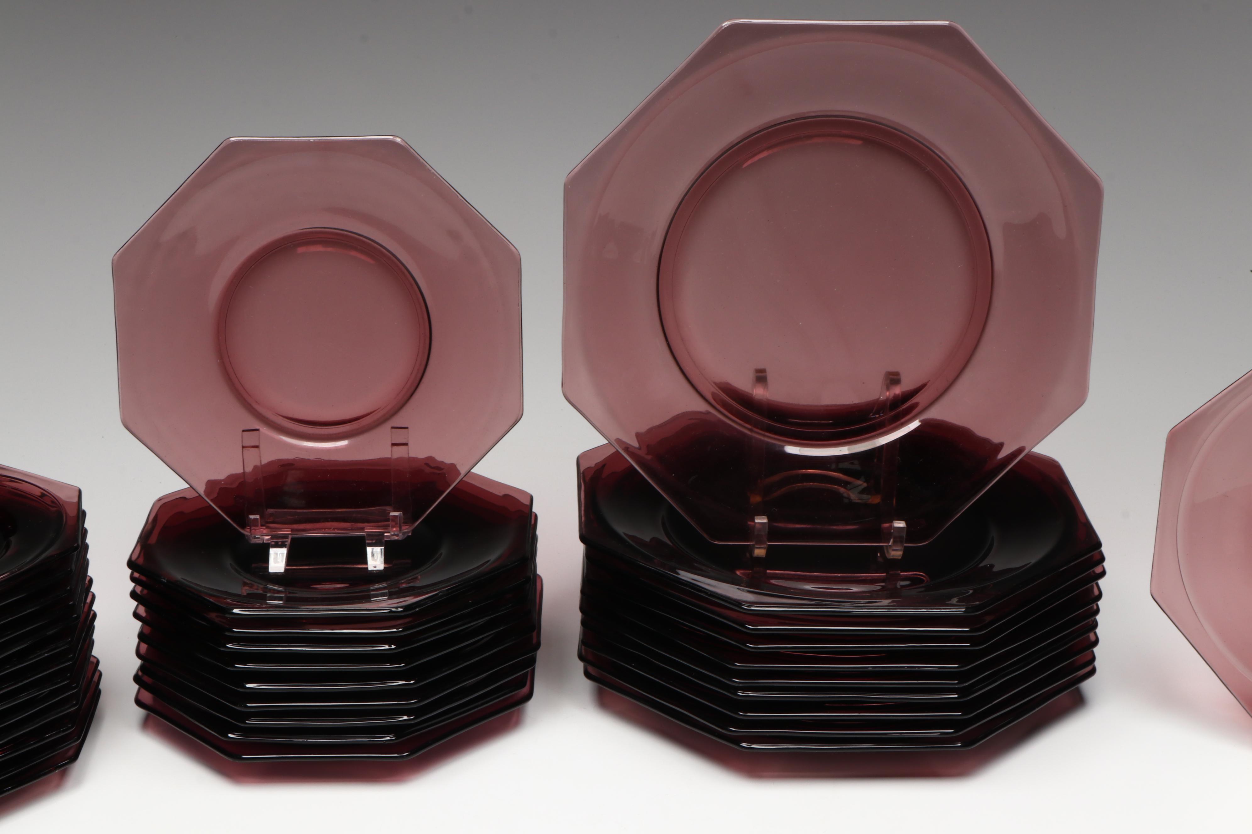 Vintage Hazel-Atlas "Moroccan Amethyst" Glass Dinnerware