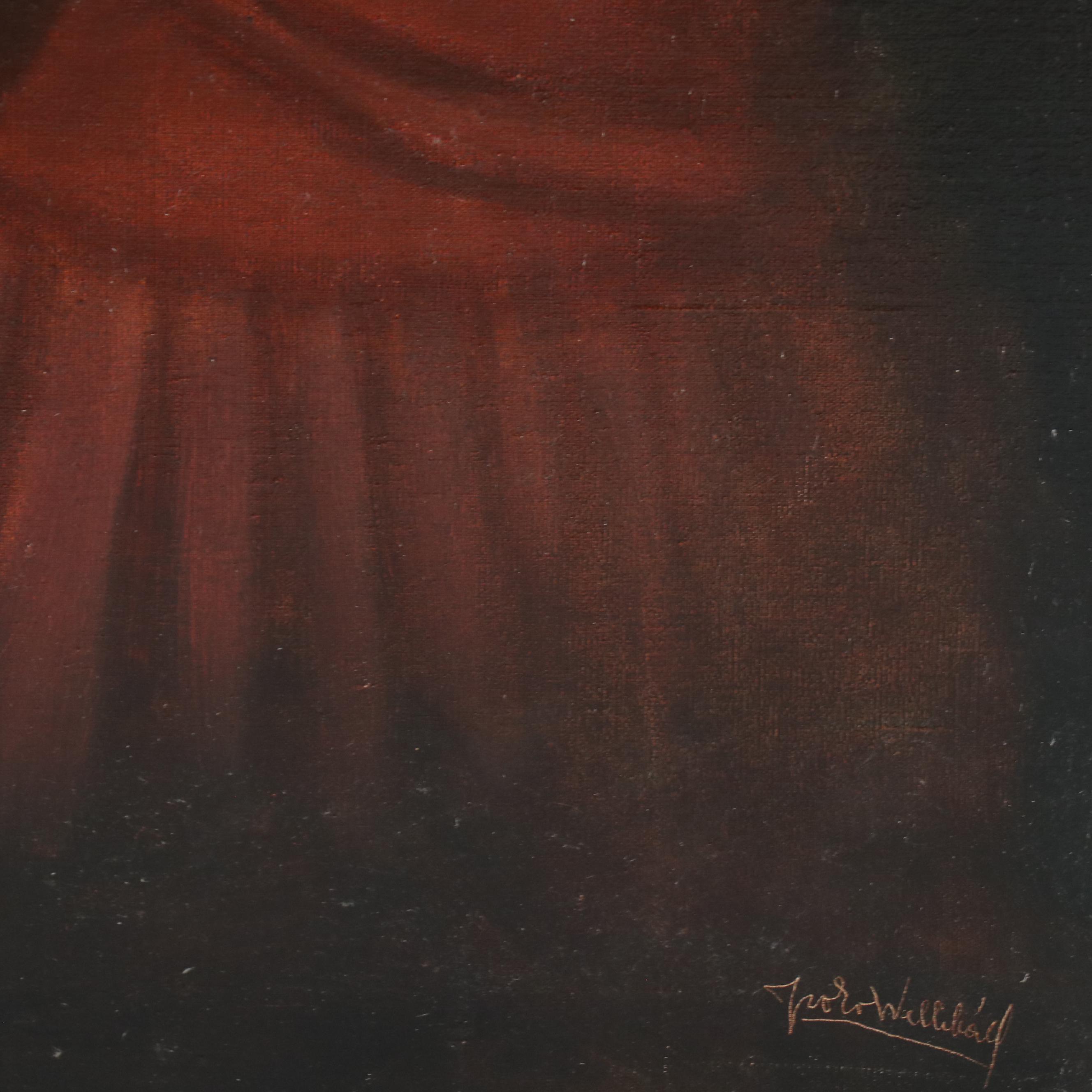 Oil Portrait of Young Woman, Circa 1920