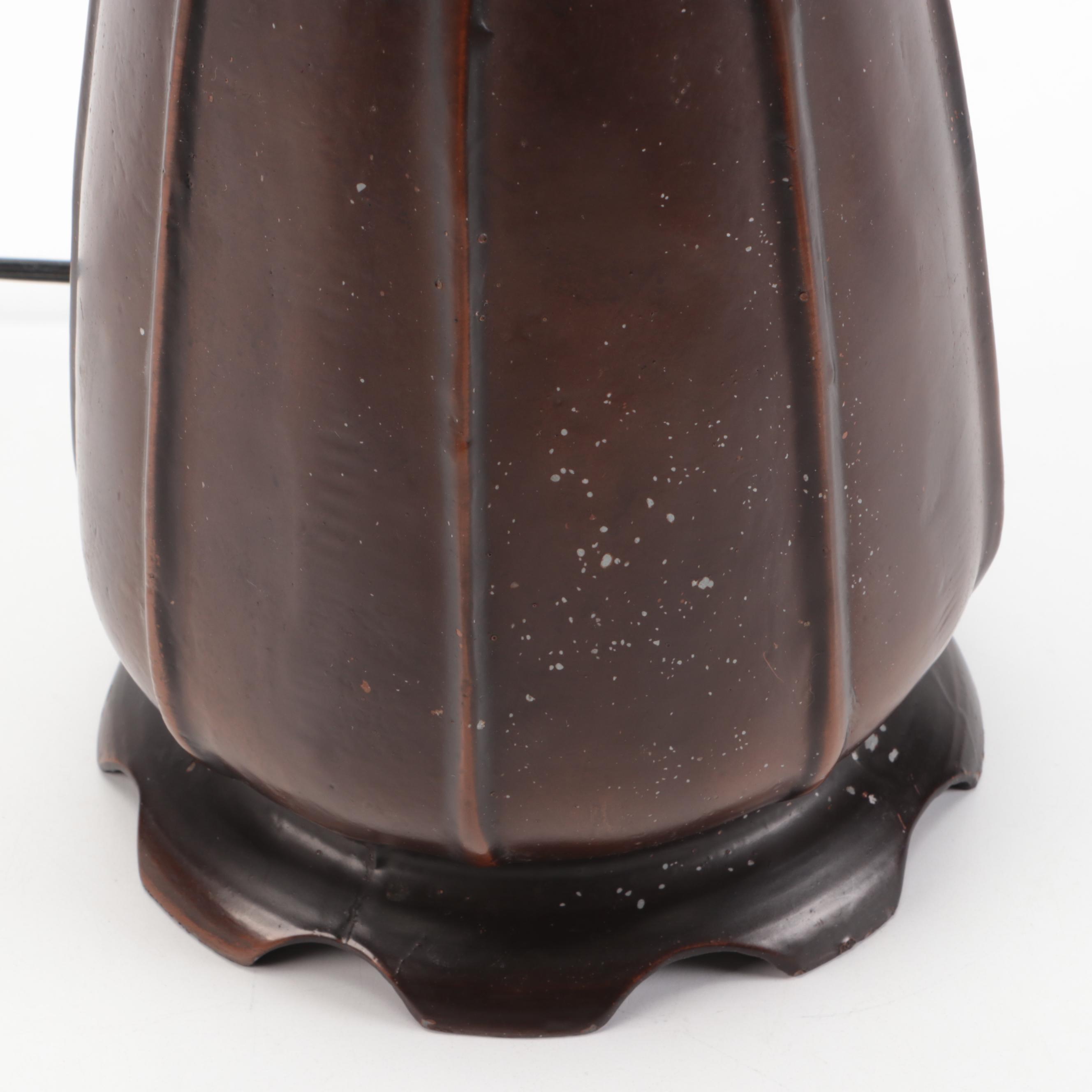 Slag Glass Table Lamp