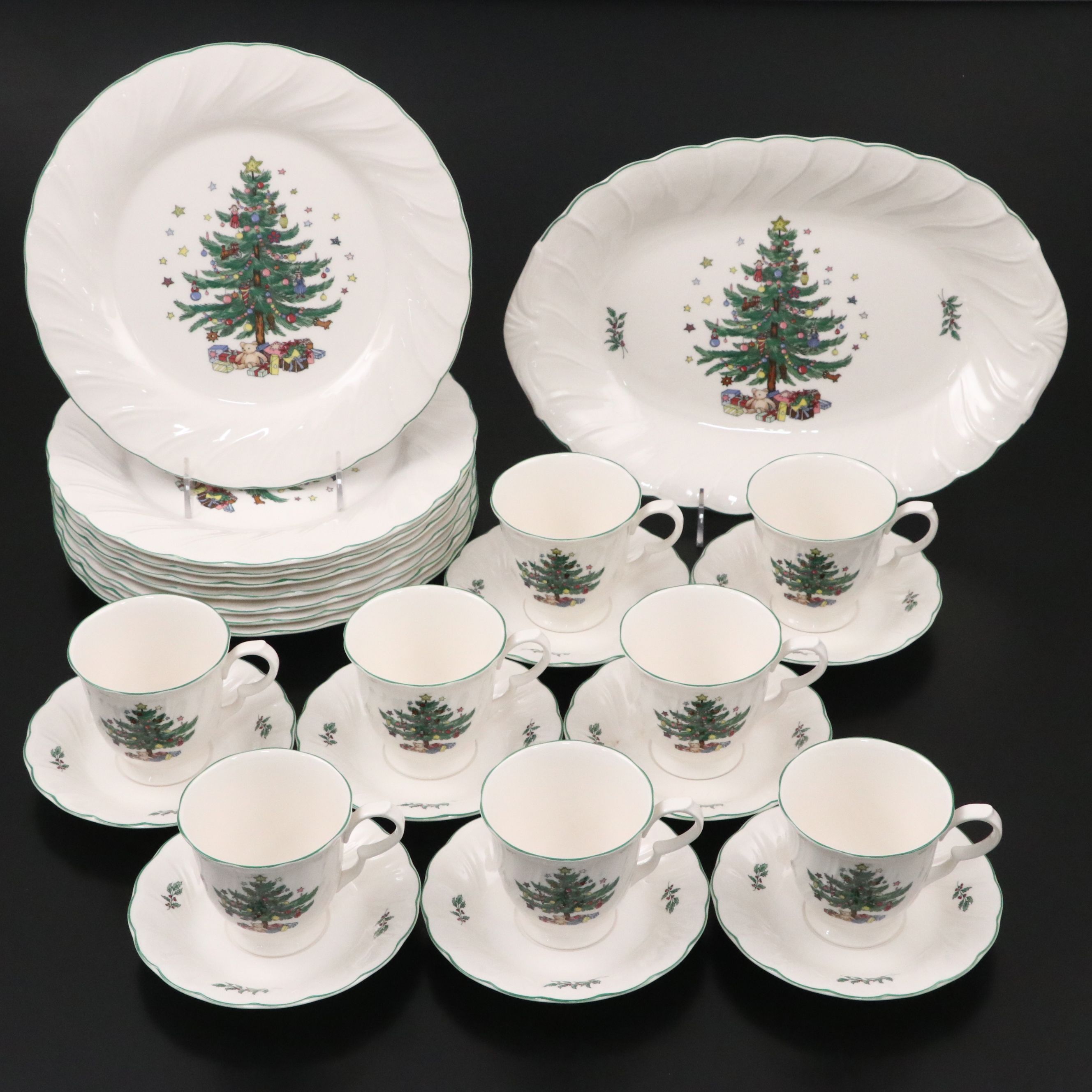 Nikko "Happy Holidays" Dinnerware and Serving Bowl