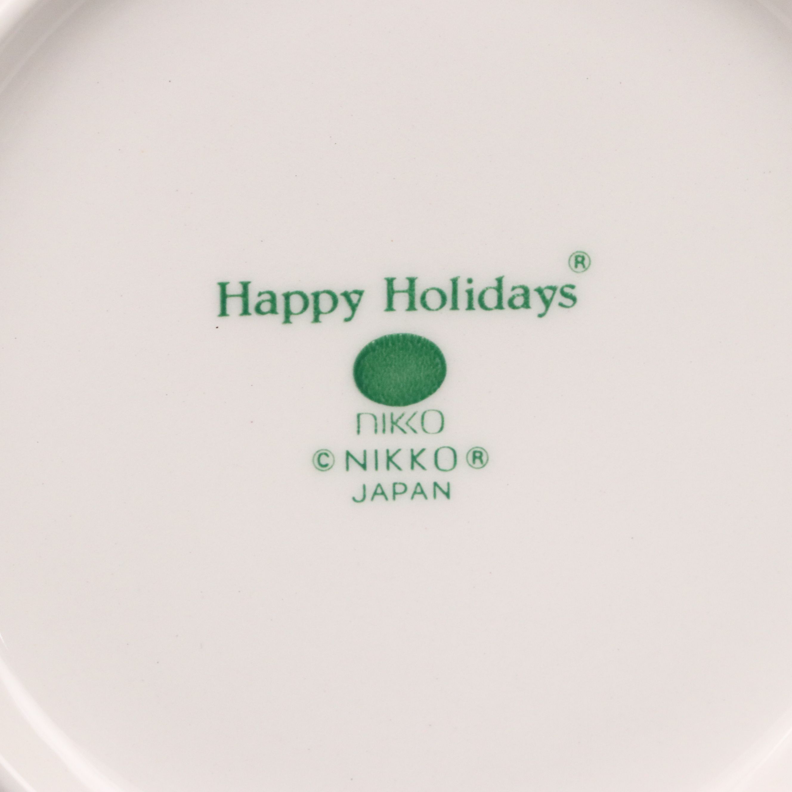 Nikko "Happy Holidays" Dinnerware and Serving Bowl