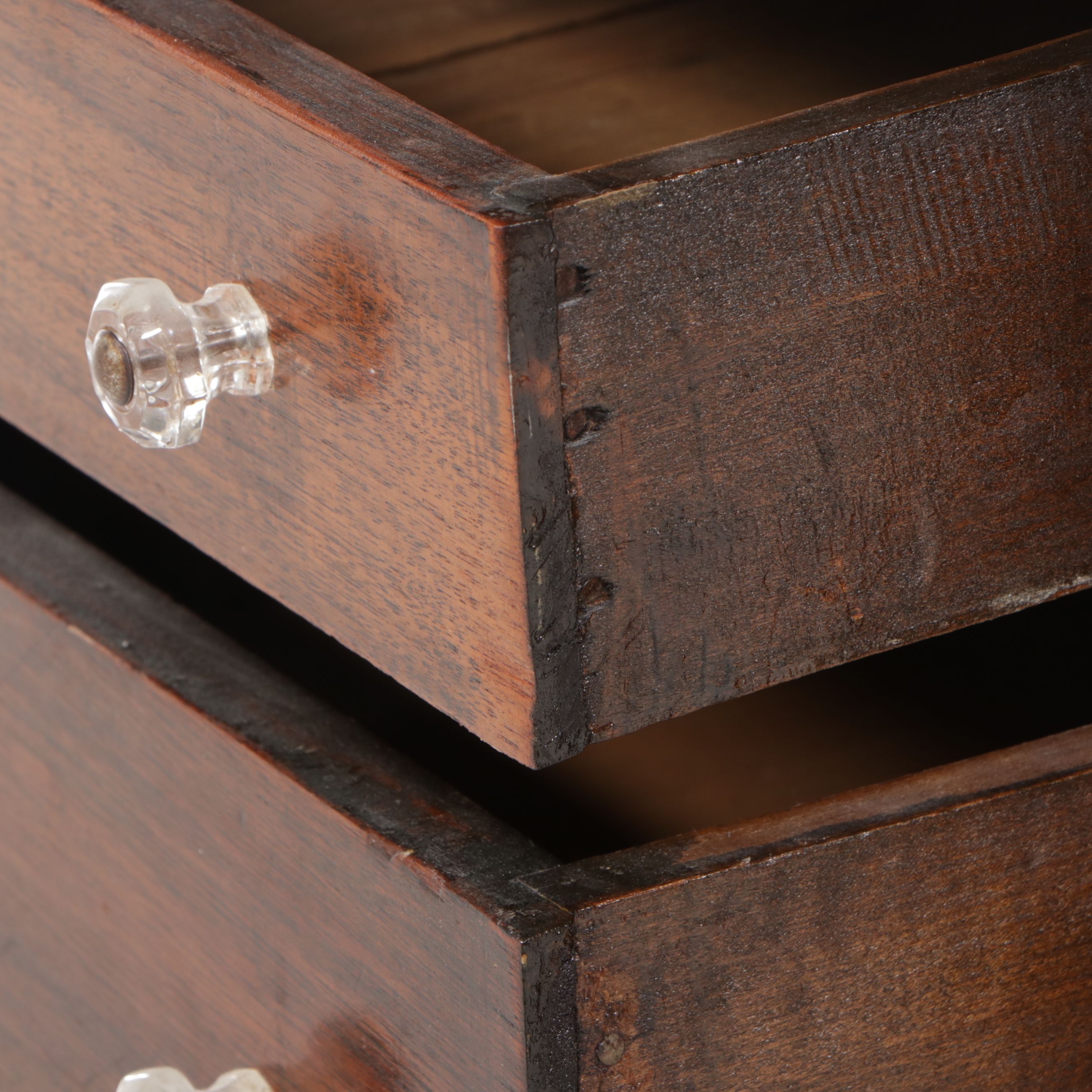 Federal Style Walnut Martha Washington Sewing Cabinet, 20th Century