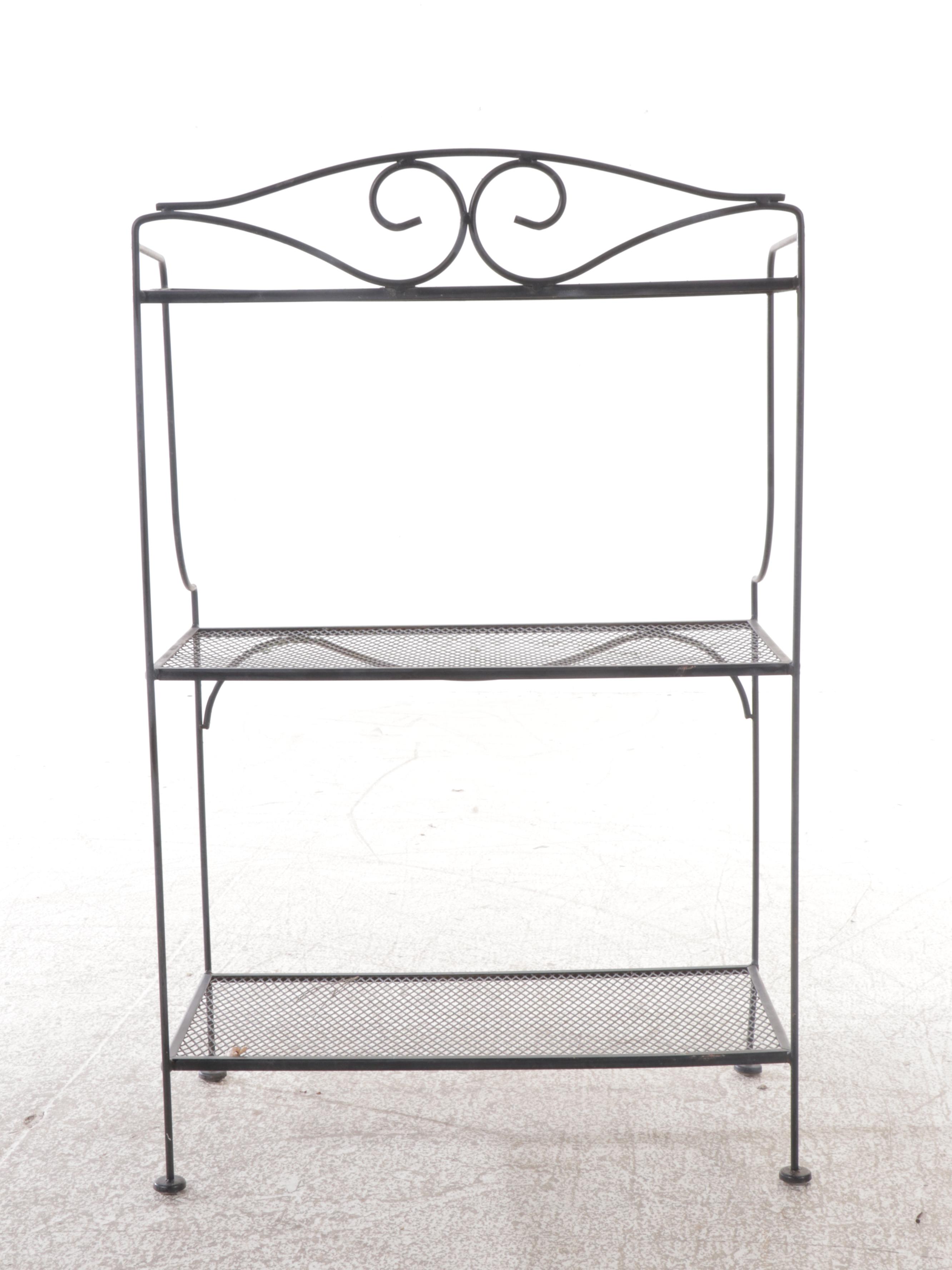 Wrought Iron Étagère Shelf