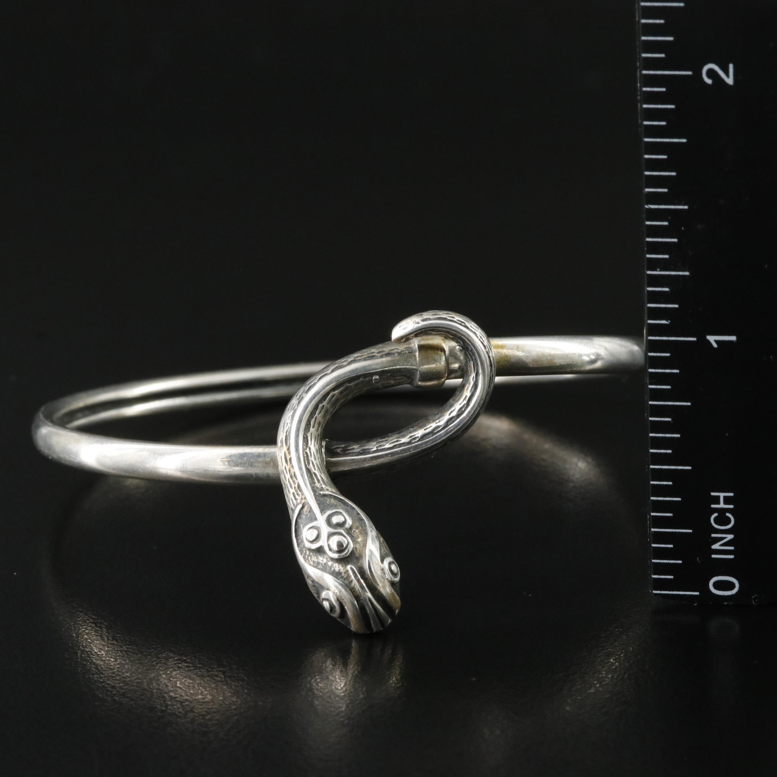 Sterling CZ and Snake Bracelets