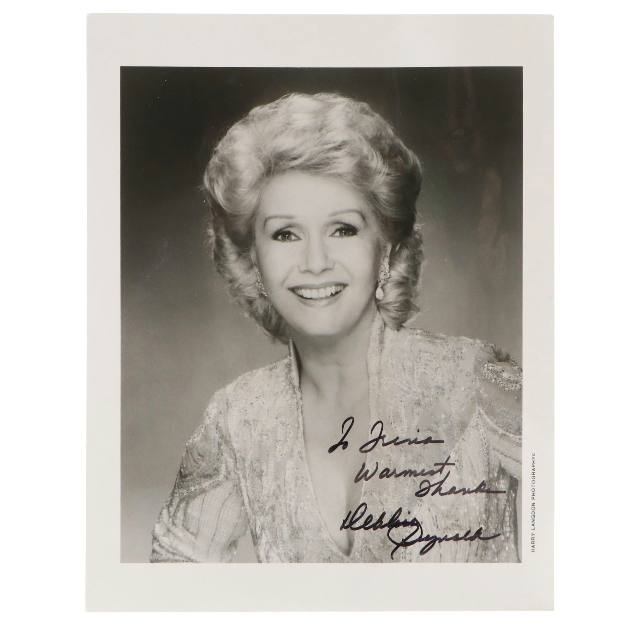 Debbie Reynolds Signed Photograph
