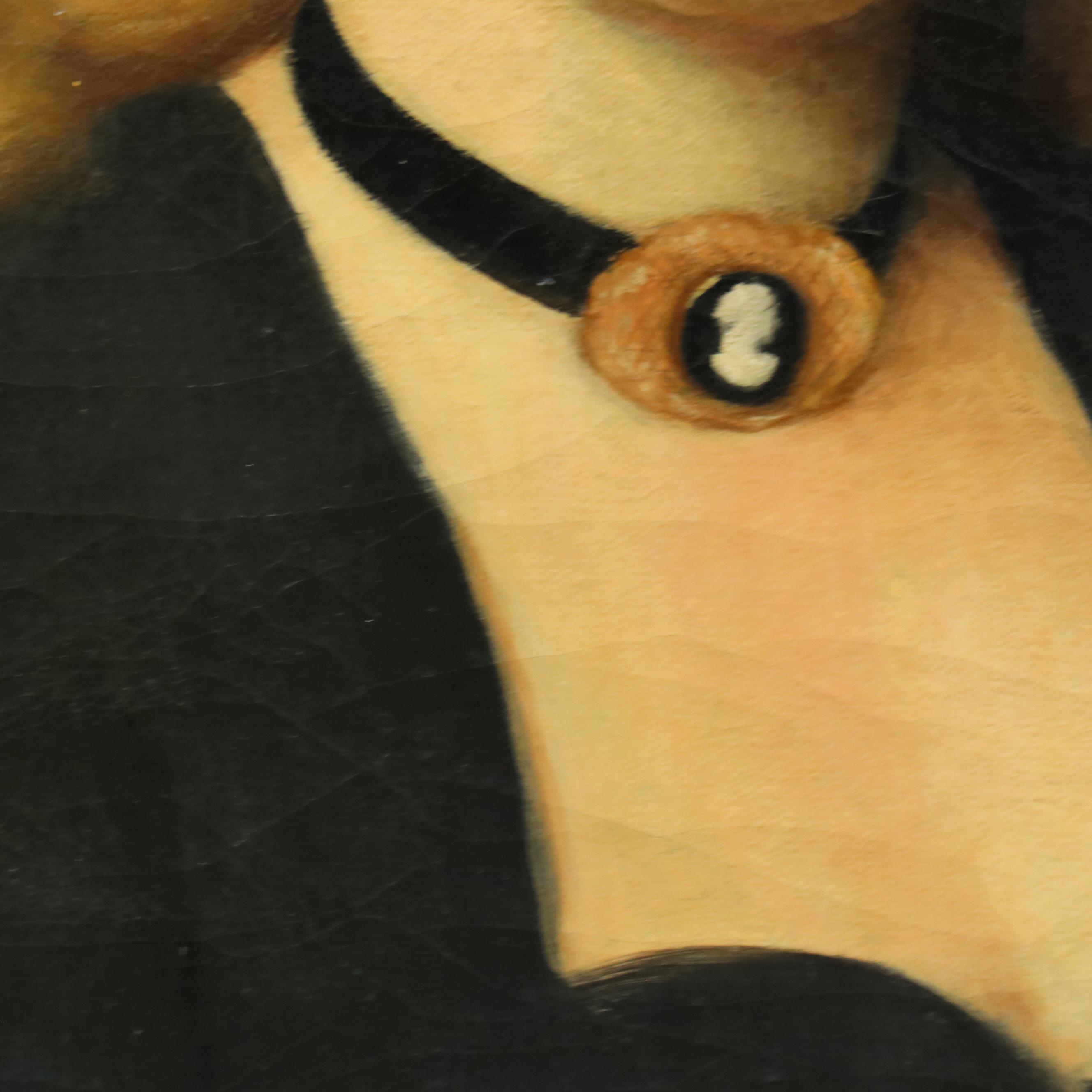 Bernard M. Keyes Oil Portrait of Woman, Late 1940s