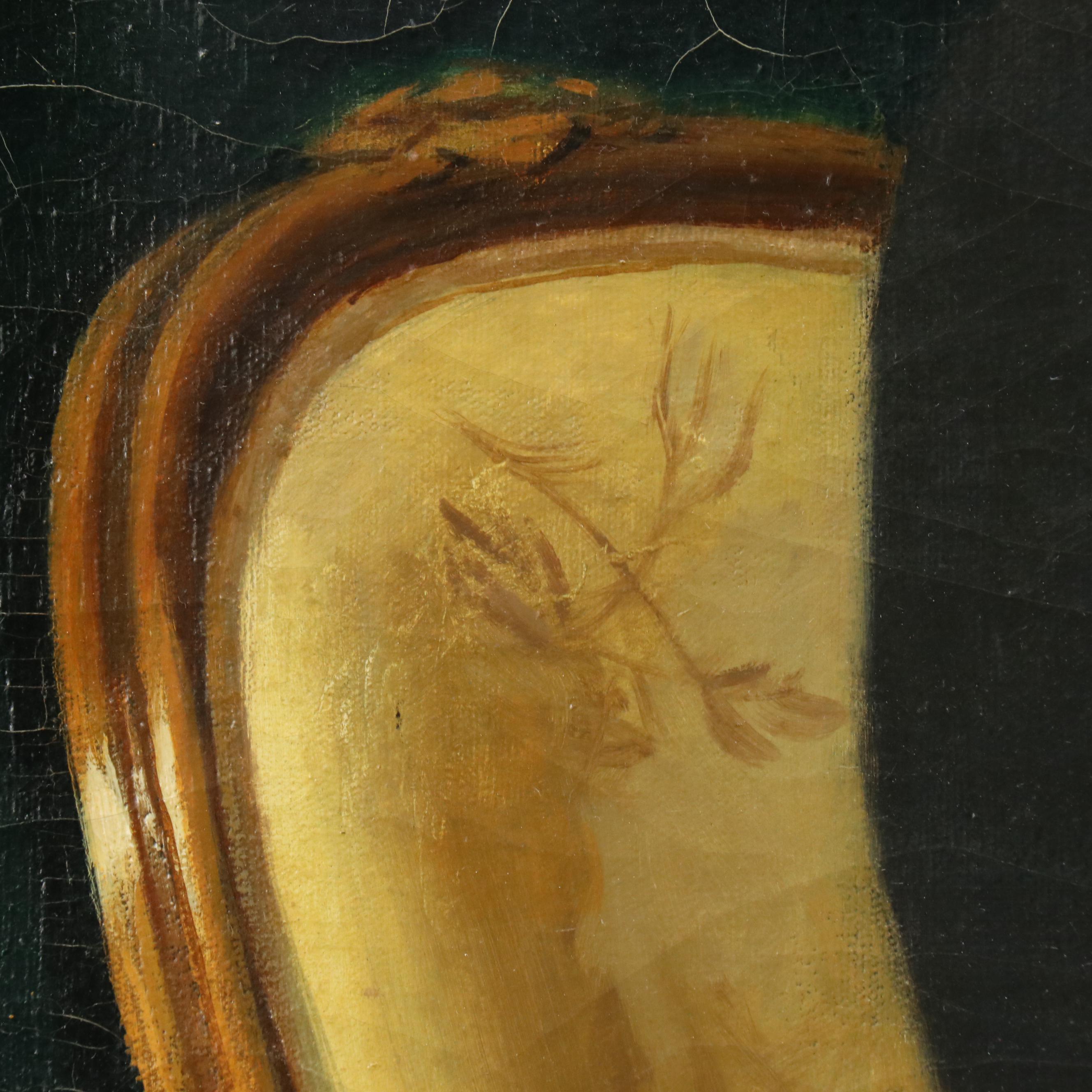 Bernard M. Keyes Oil Portrait of Woman, Late 1940s