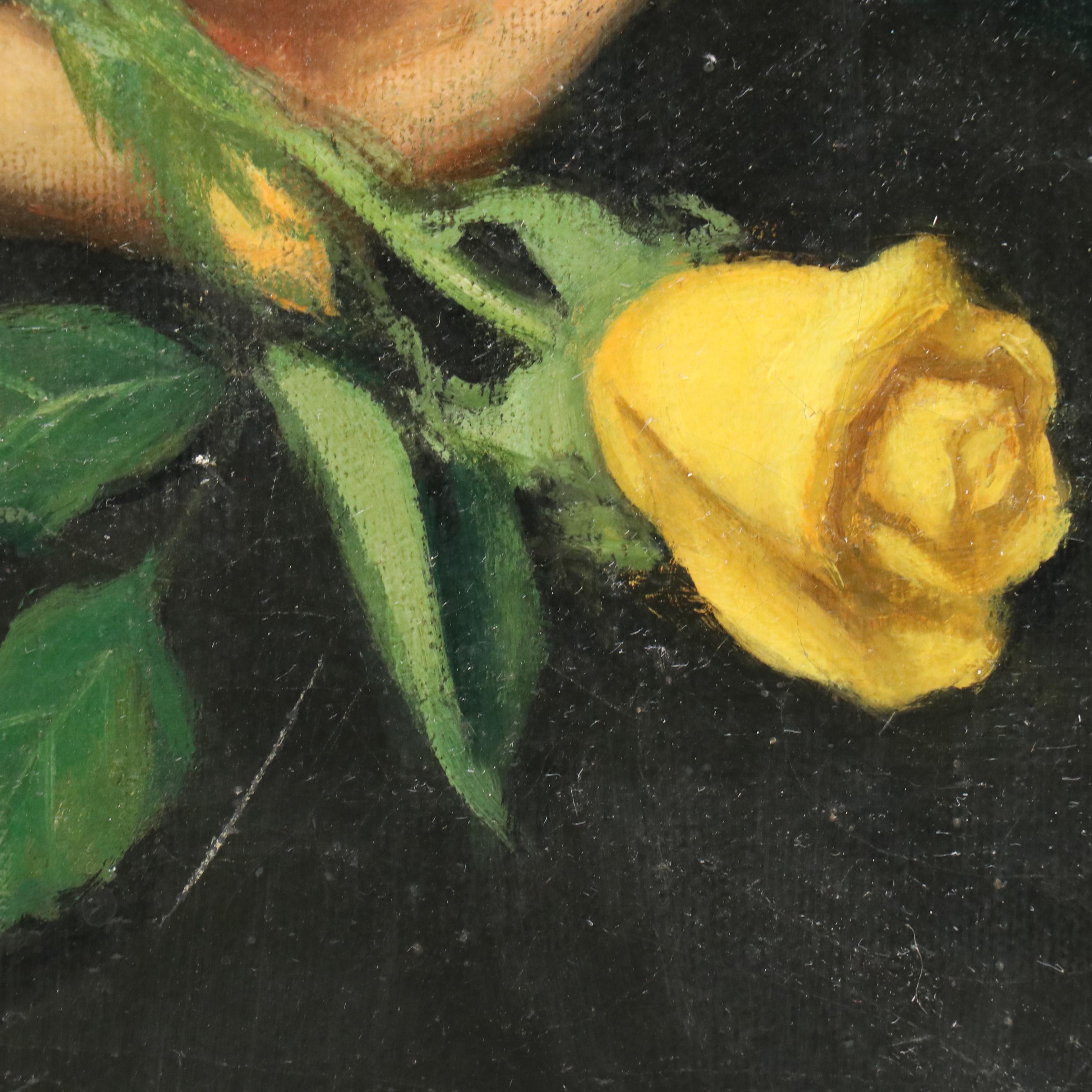 Bernard M. Keyes Oil Portrait of Woman, Late 1940s