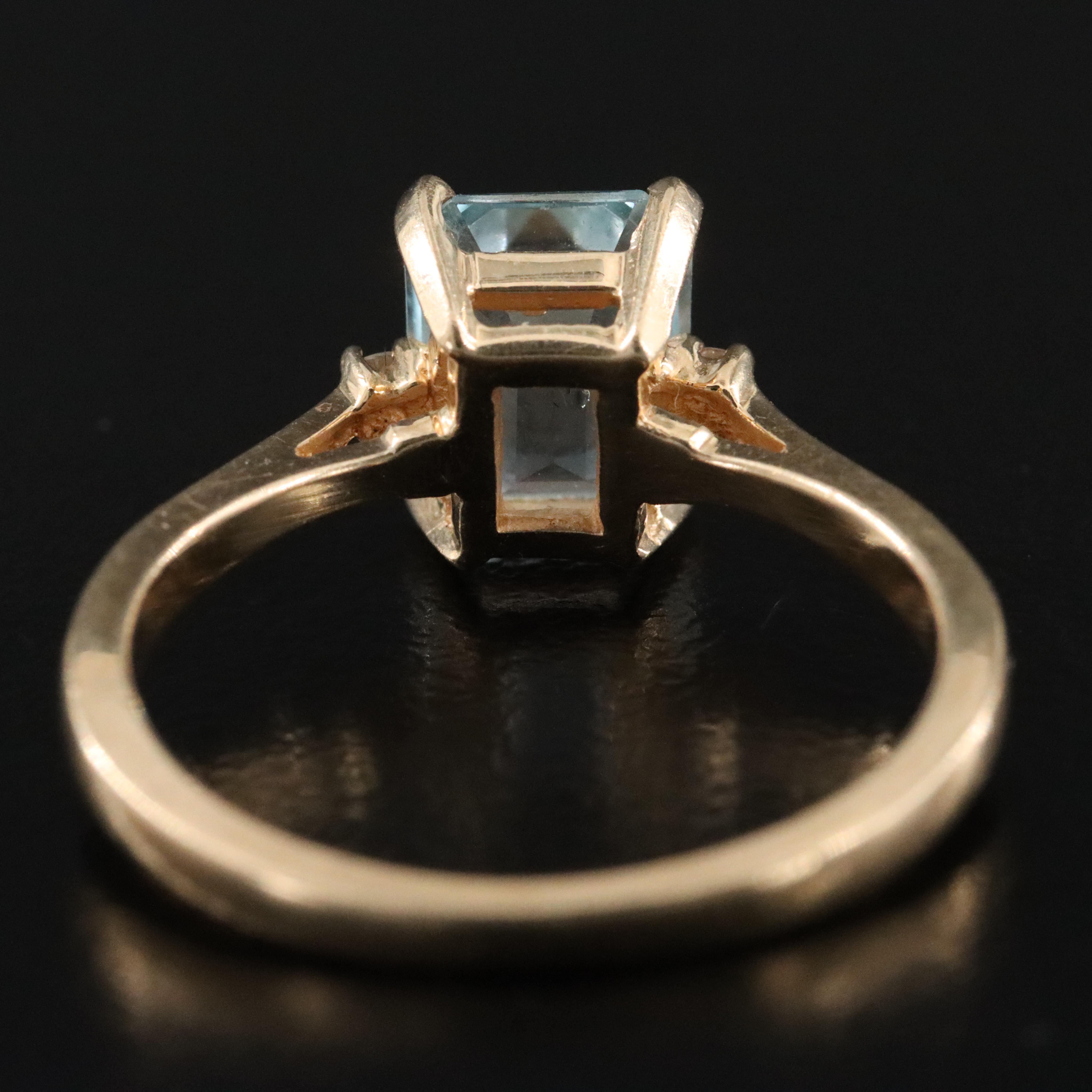 14K Topaz and Diamond Ring