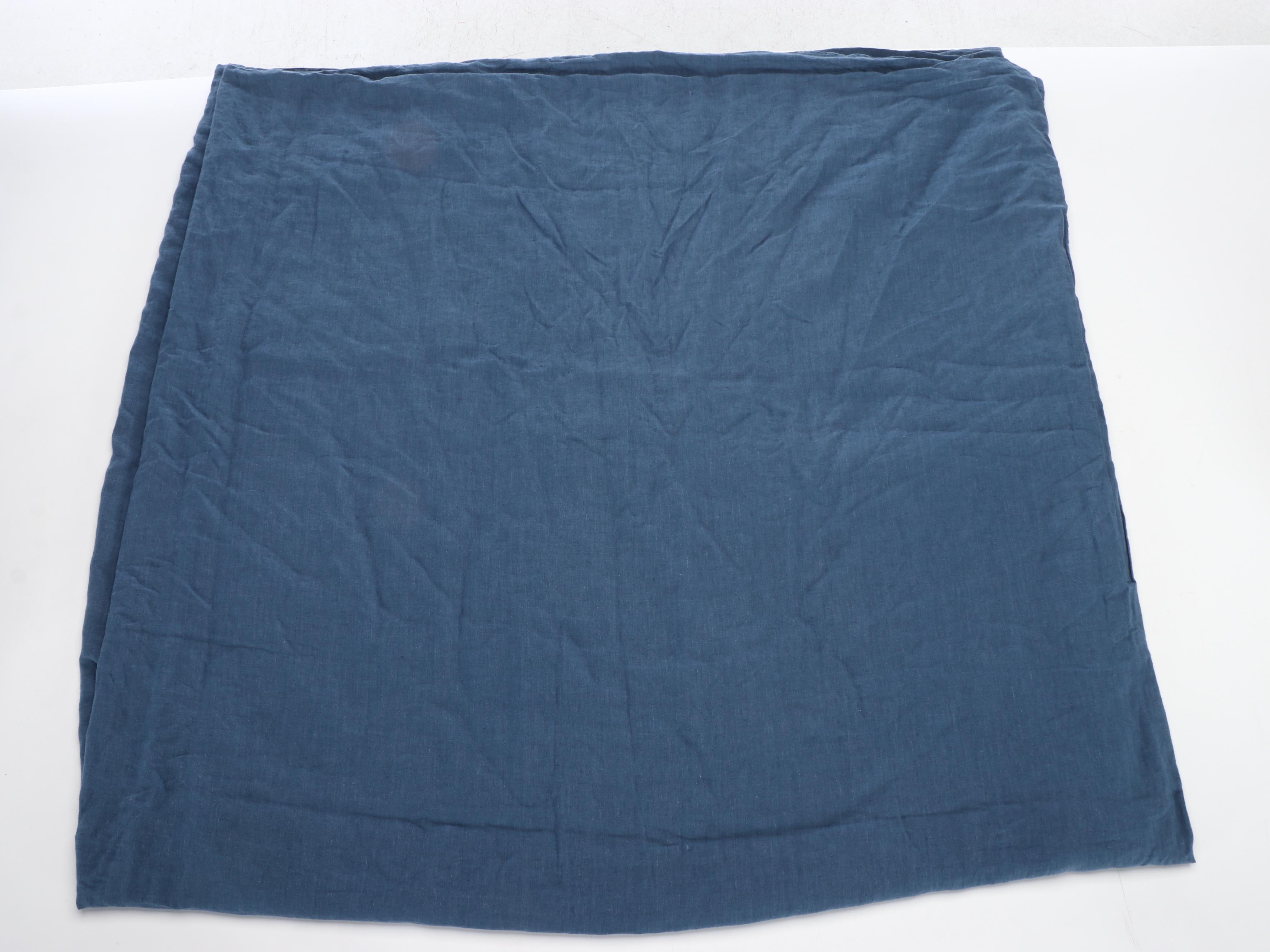 West Elm Floral Cotton Curtains with RH Full/Queen Linen Sheets and More