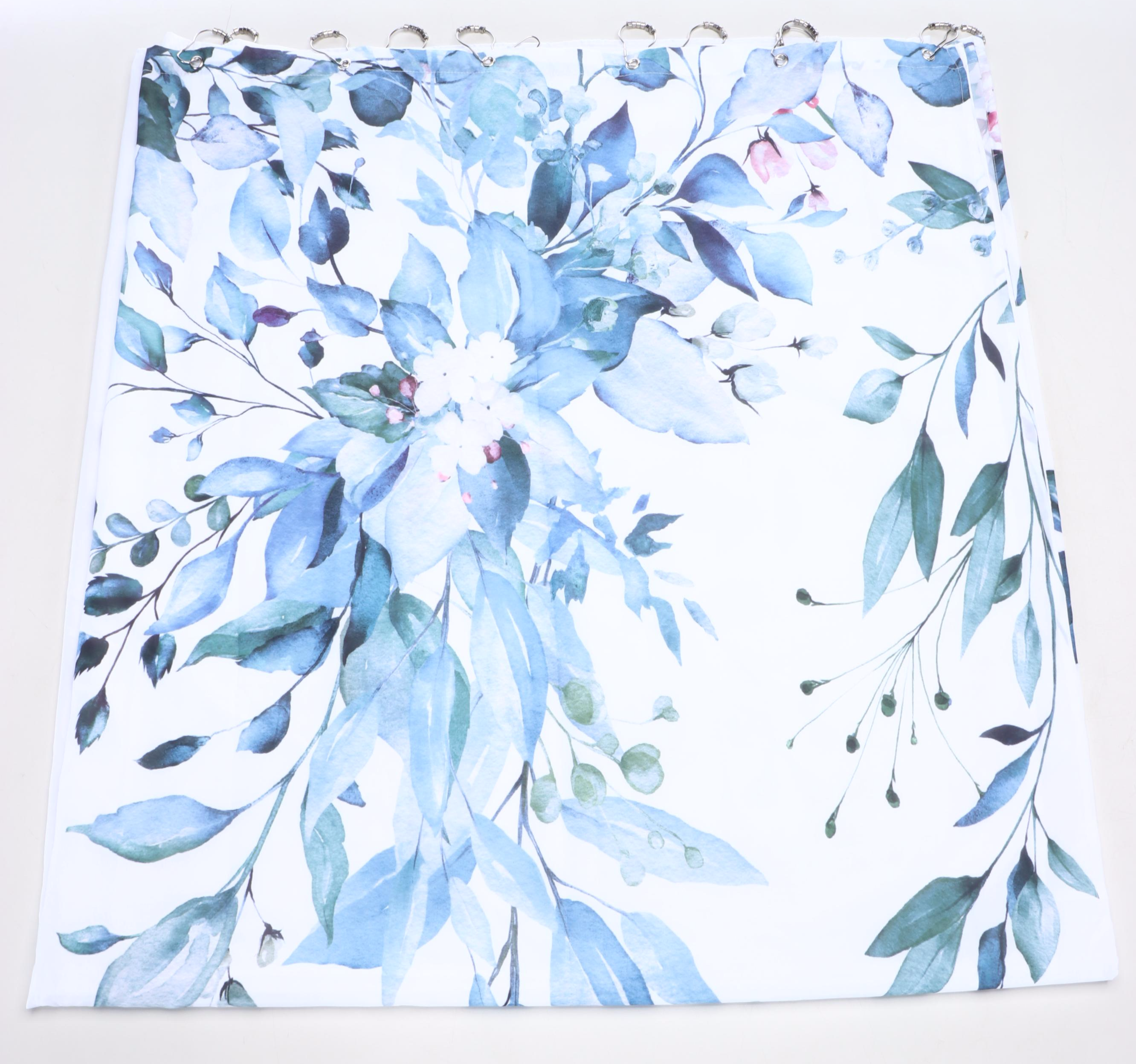 West Elm Floral Cotton Curtains with RH Full/Queen Linen Sheets and More