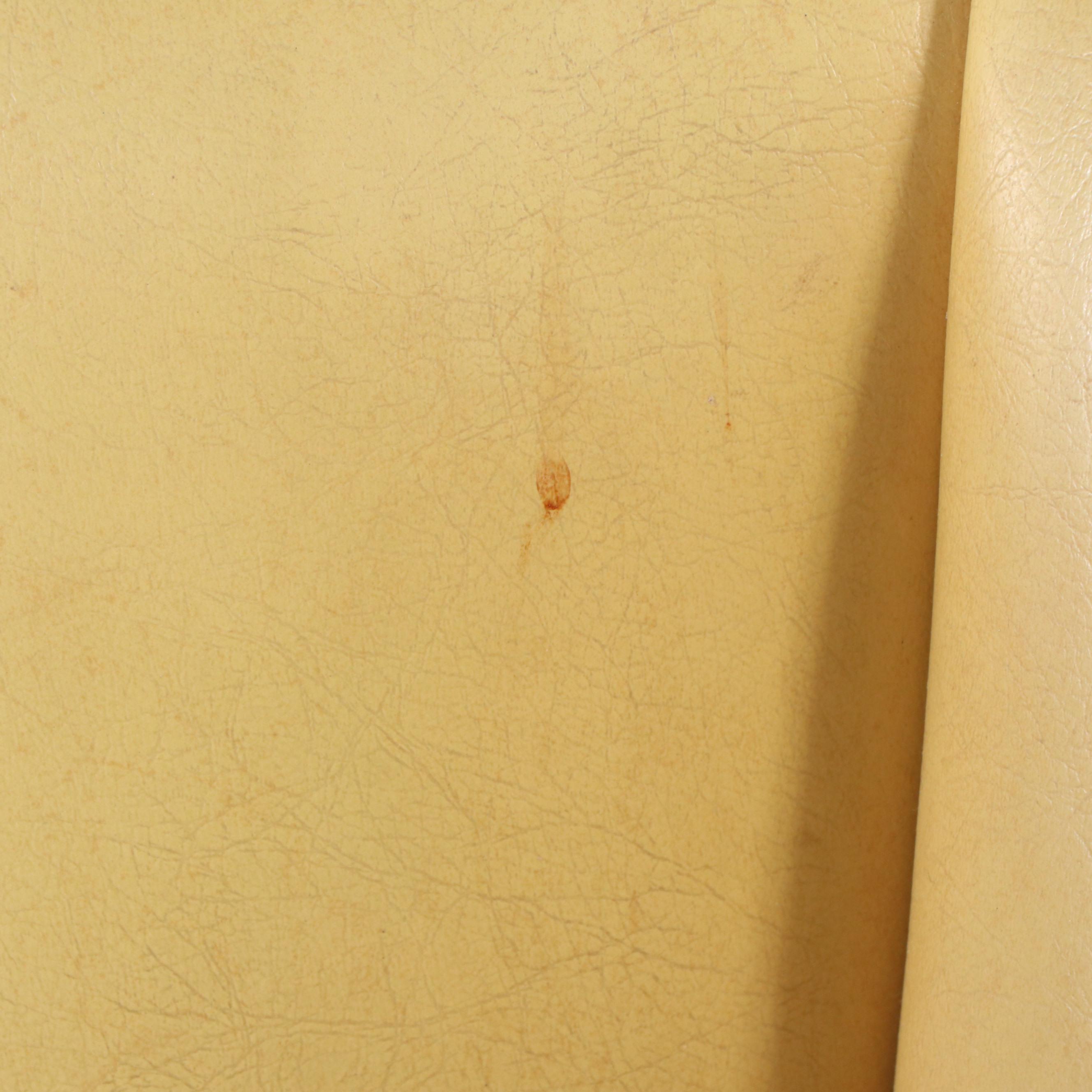 Regency Style Fluted Barrel-Back Leather Armchair