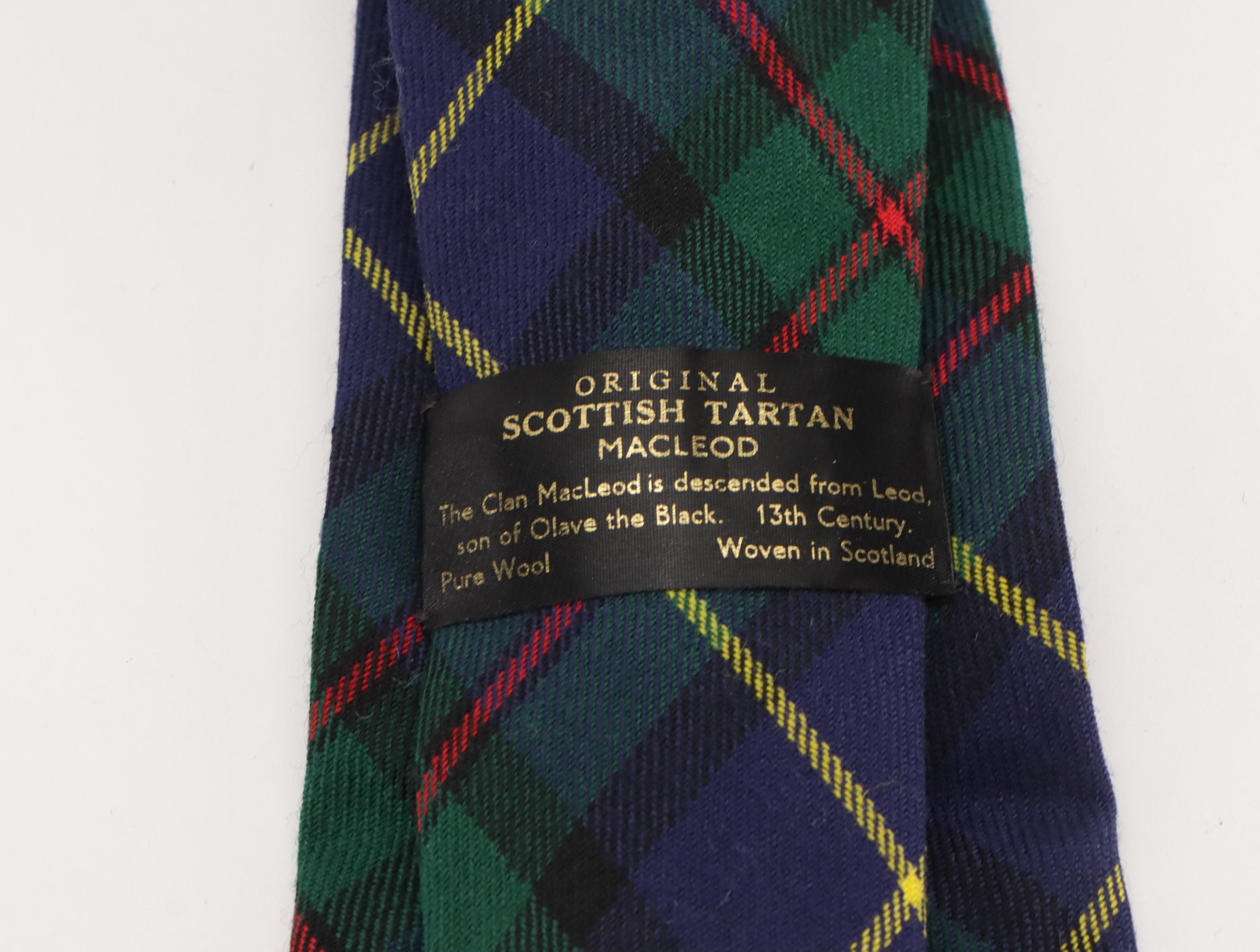 Vintage Patterned Silk and Wool Neckties Featuring Brooks Brothers