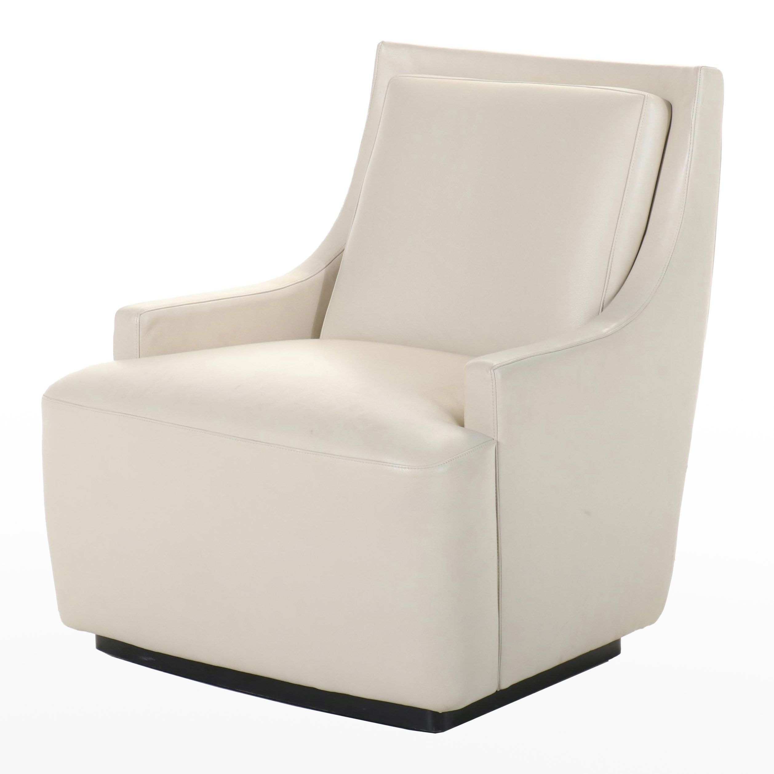 Hickory Business Furniture Modernist Style Faux Leather Swivel Club Chair, 2015