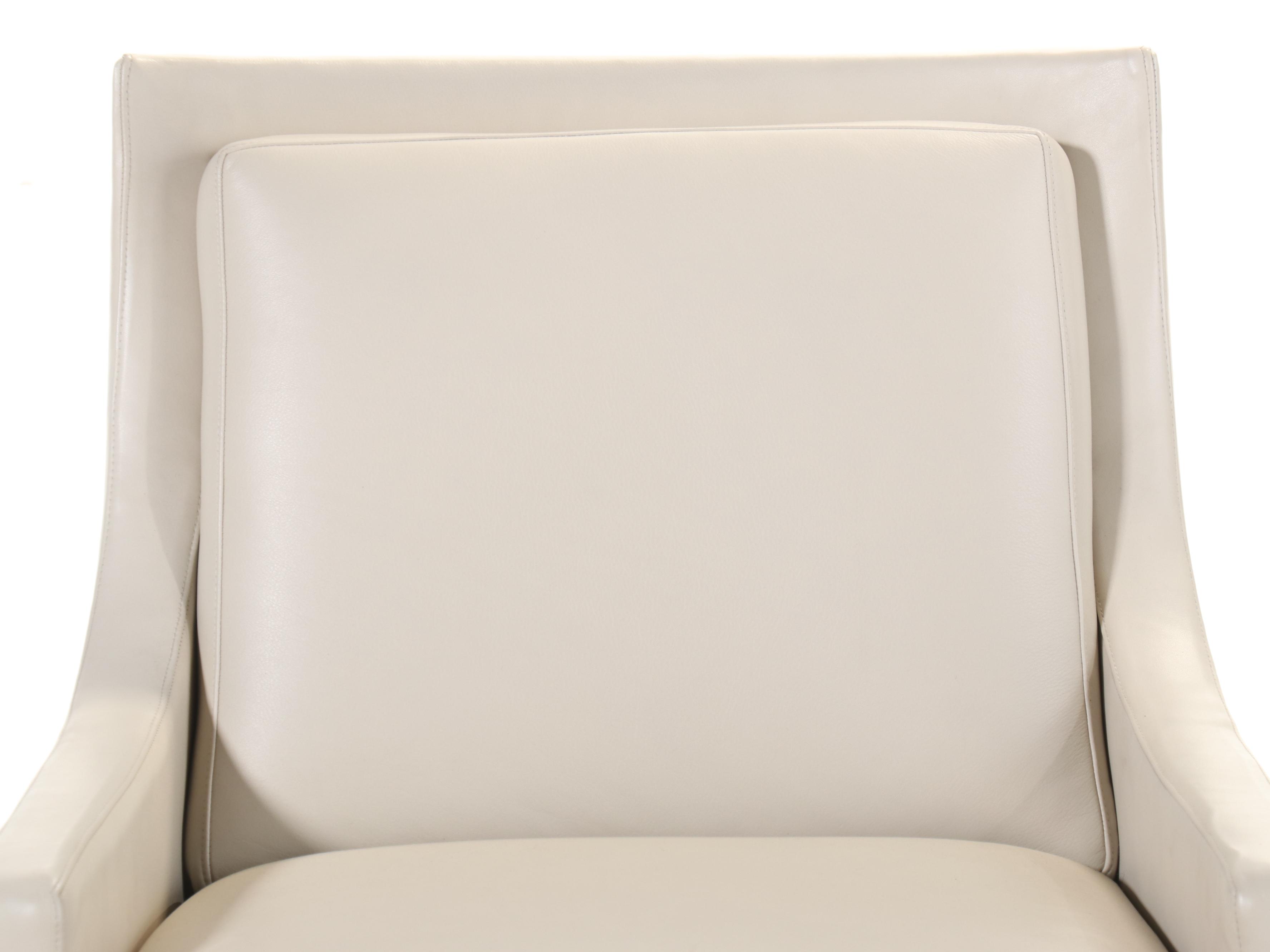 Hickory Business Furniture Modernist Style Faux Leather Swivel Club Chair, 2015